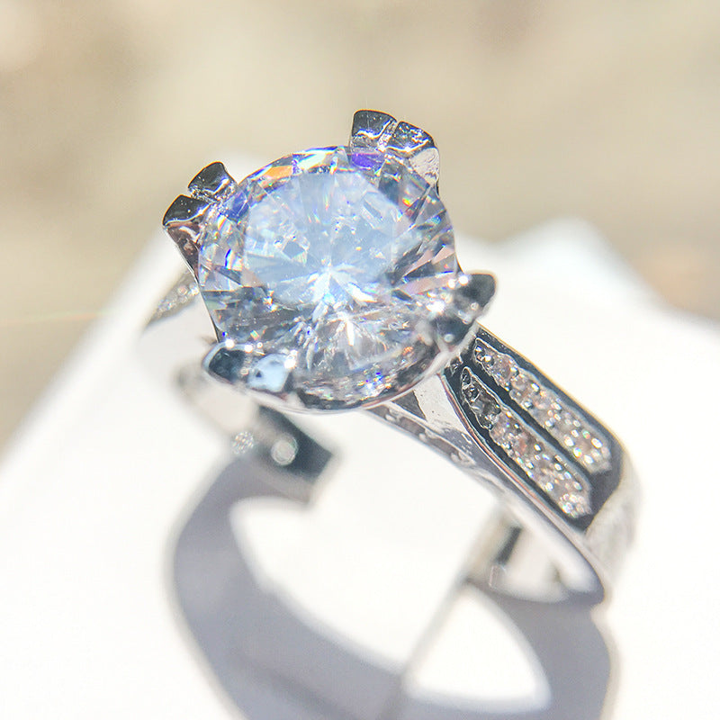 Womens Alloy Ring Dazzling Zircon Jewelry Fashion Trend For Daily Wear And Special Occasions For Everyday Glam