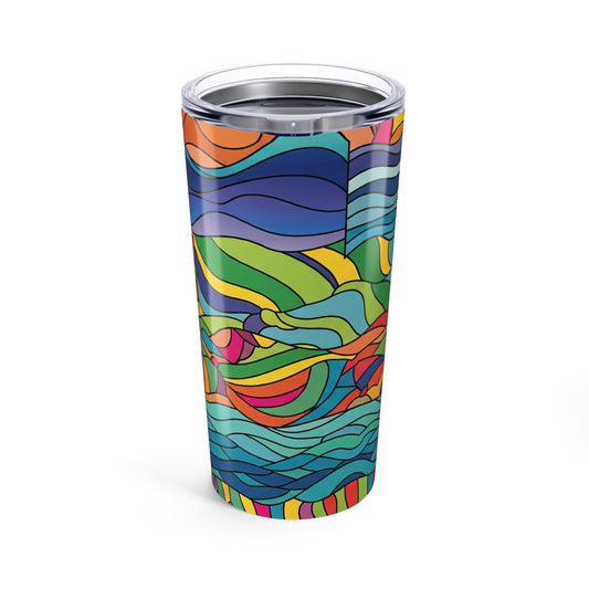 20oz Stainless Steel Tumbler With Double Wall Vacuum Insulation Leak Proof For Hot And Cold Beverages Durable
