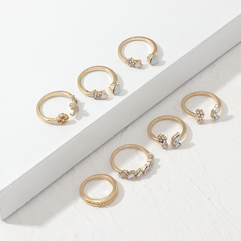 Womens Butterfly Flower Jewelry Set Electroplated Alloy 7 Piece European American Design Fashion For Women USA