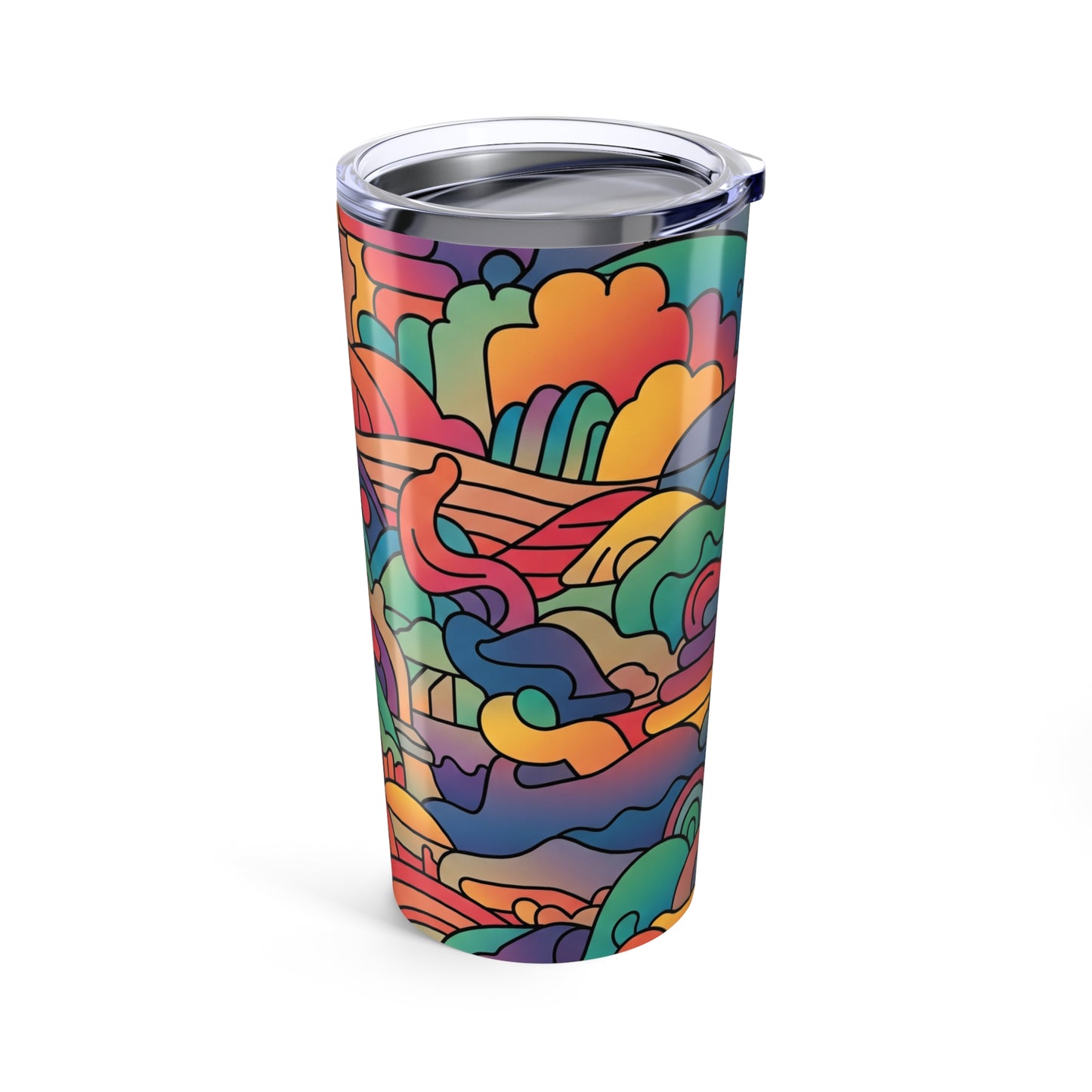 20oz Stainless Steel Tumbler With Double Wall Vacuum Insulation Travel Mug Spill Resistant For Hot Or Cold Drinks