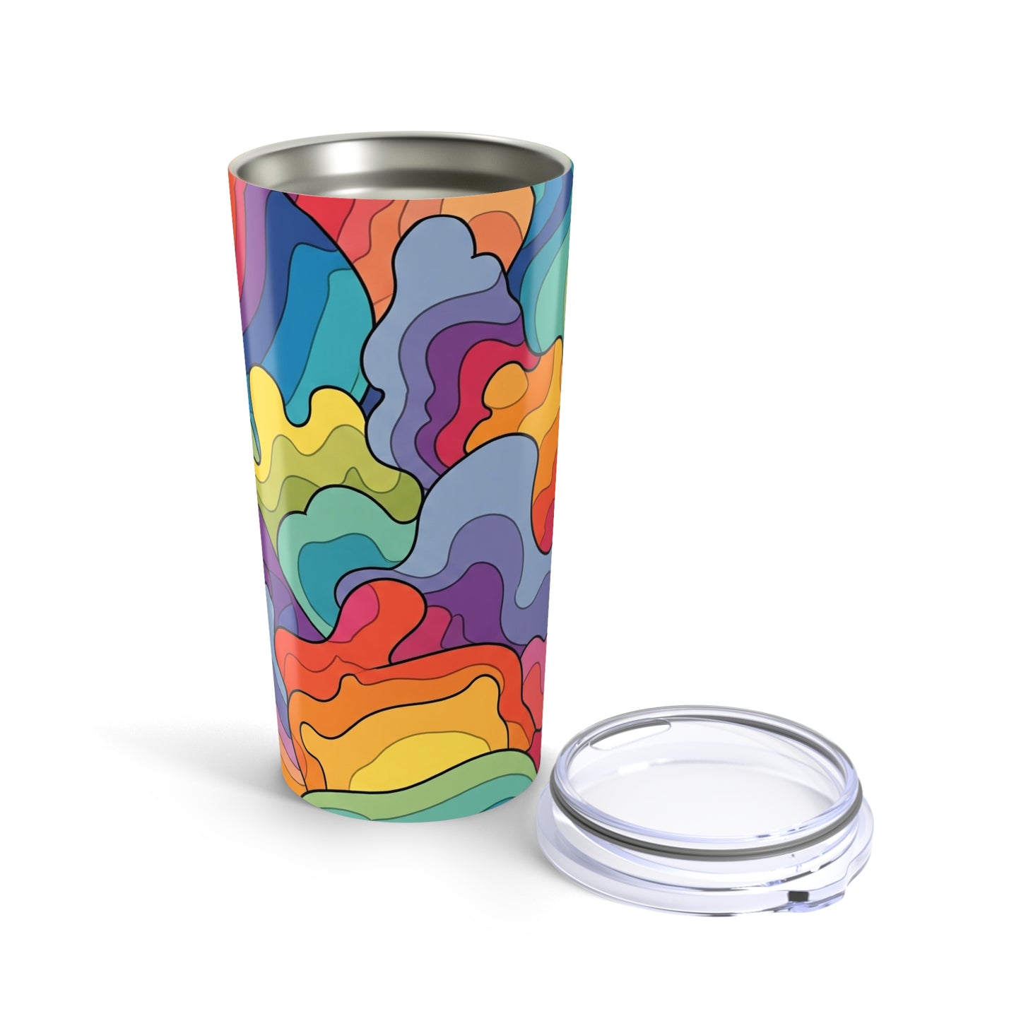 20oz Stainless Steel Tumbler With Durable Artfully Printed Design Double Wall Vacuum Insulated Spill Resistant
