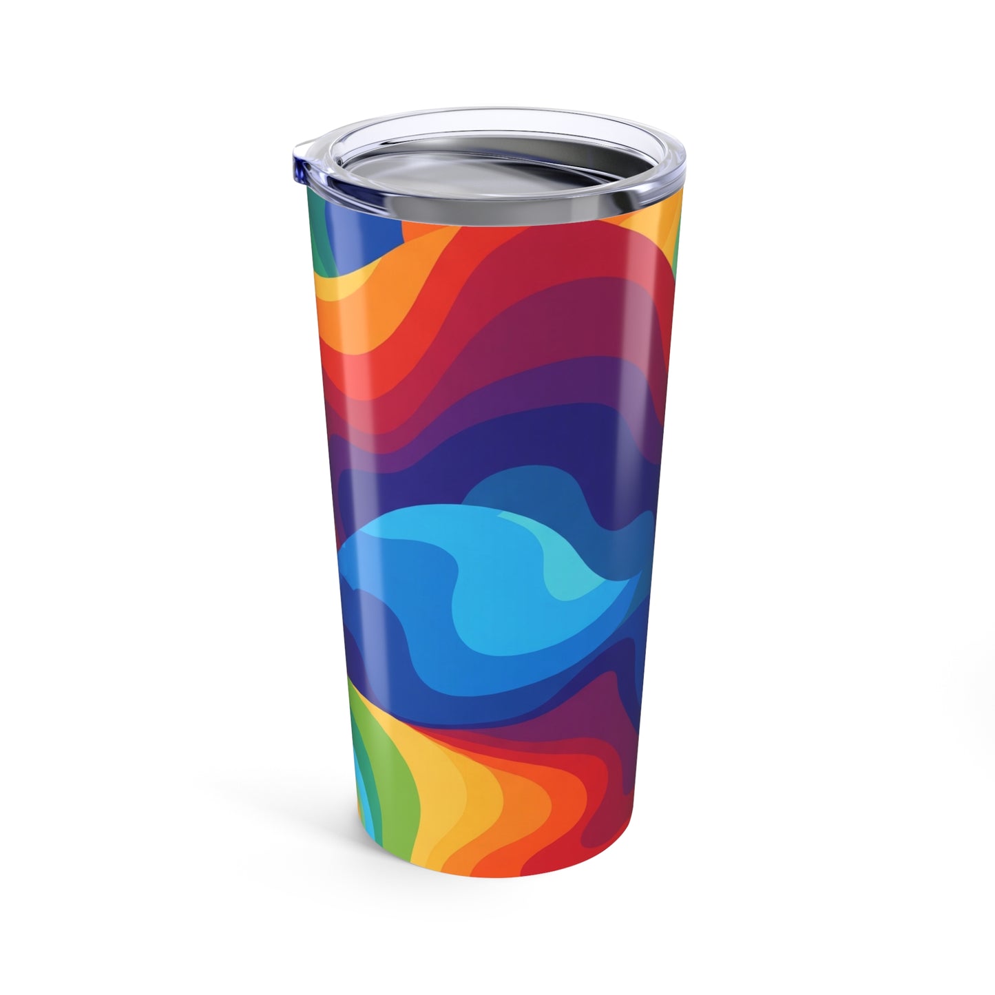 20 Ounce Stainless Steel Tumbler With Double Wall Vacuum Insulation For Hot Or Cold Drinks Leak Proof Printed