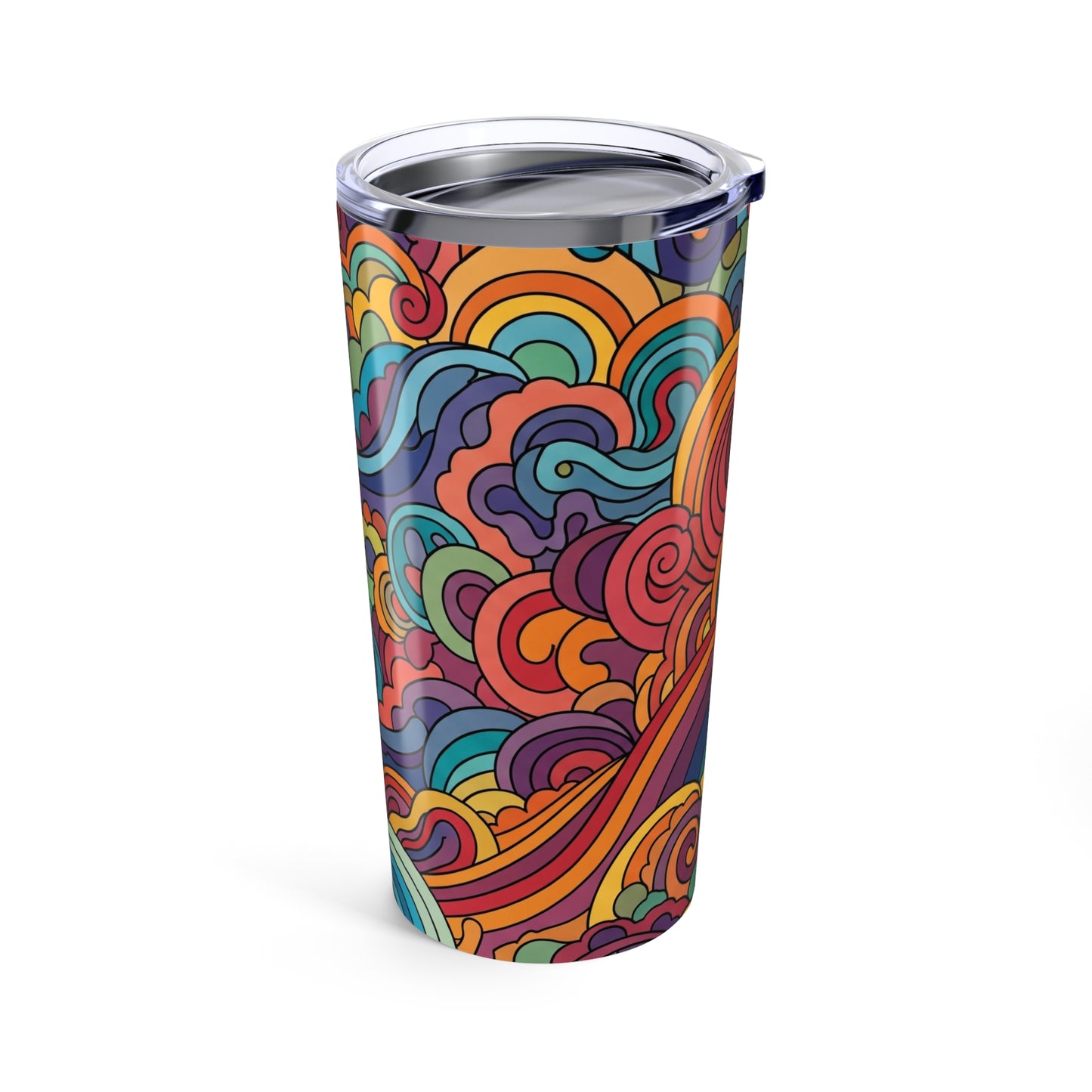 20 Oz Stainless Steel Tumbler With Double Wall Vacuum Insulation Spill Resistant Travel Mug Keeps Drinks Hot Or