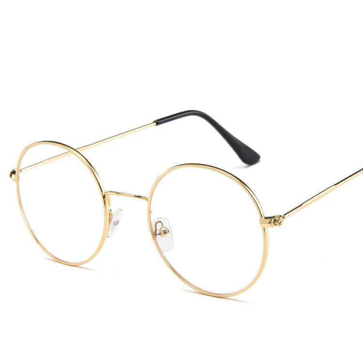 Adult Flat Spectacles Metal Frame Trend Glasses Frame Universal Fit Eye Protection Decoration Multicolor Color