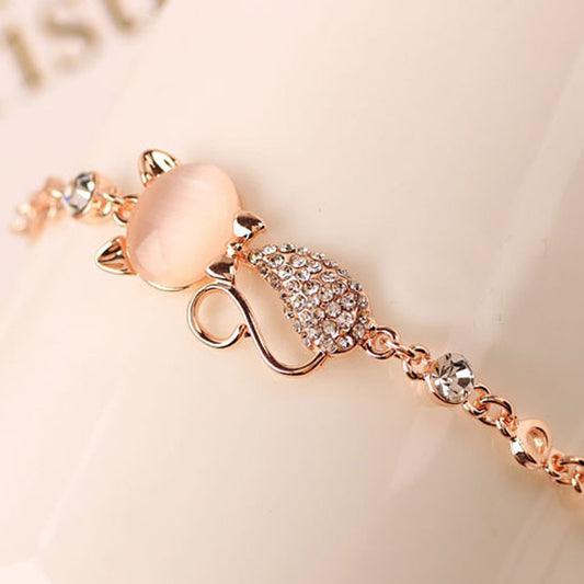 Womens Alloy Bead Bracelet Diamond Inlaid Charm European Fashion Jewelry Elegant Wrist Decor For Women Shimmer