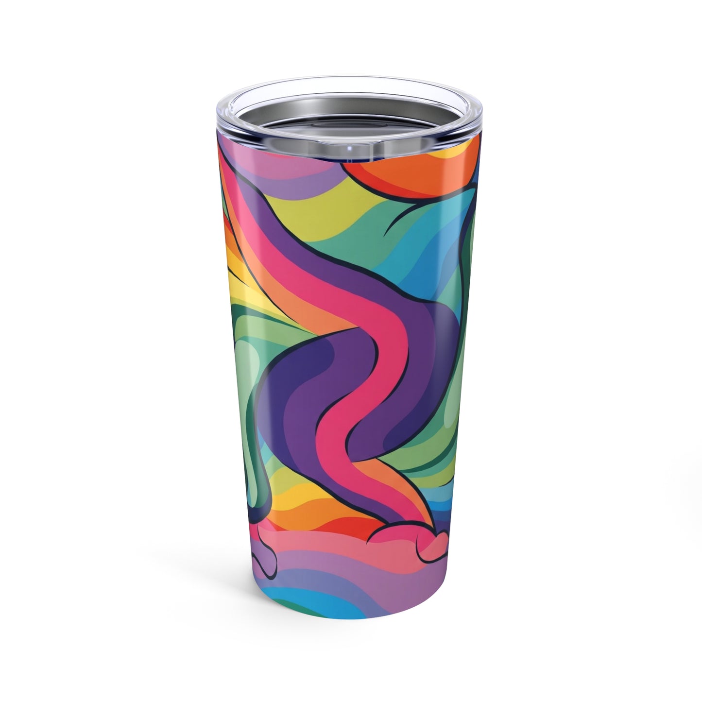 20Oz Stainless Steel Tumbler With Double Wall Vacuum Insulation Leak Proof BPA Free Printed Travel Mug With Lid