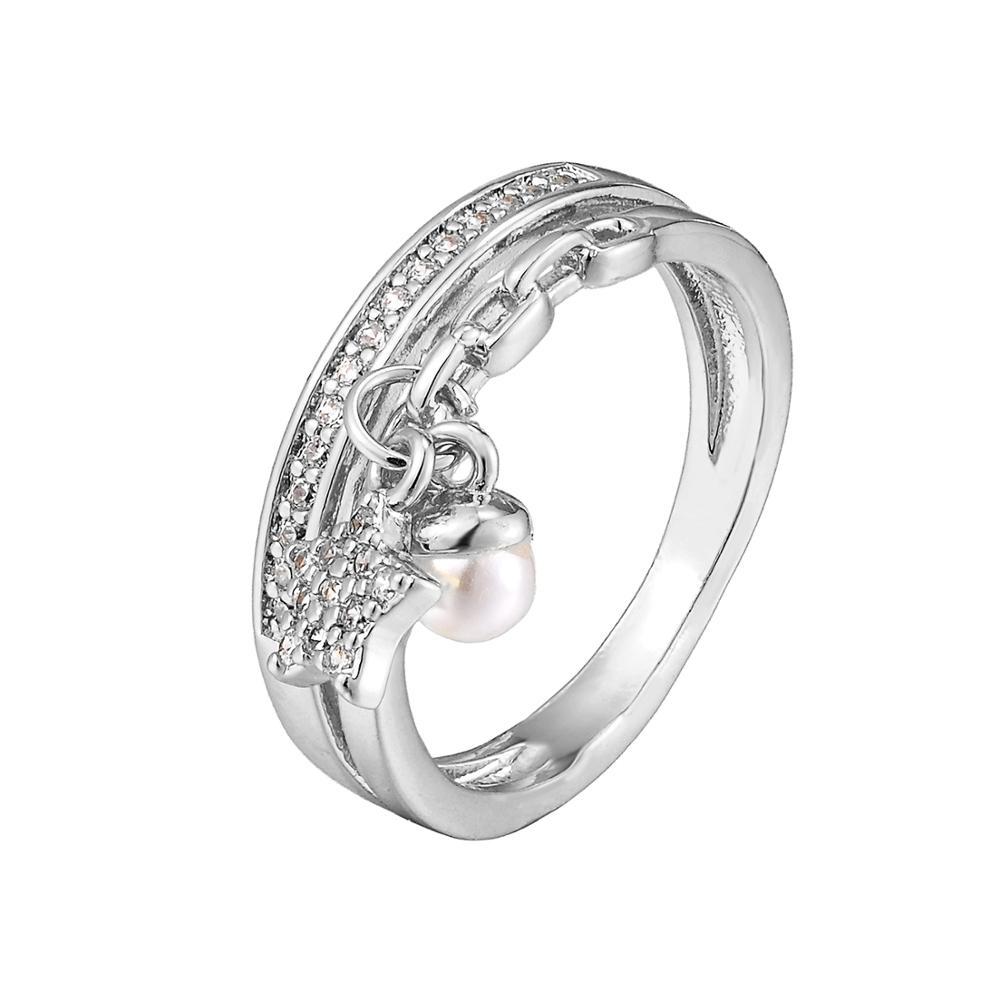 Adjustable Women Ring Copper Jewelry Butterflies Star Heart Twist Design Goldtone Fashion Accessory Daily Wear