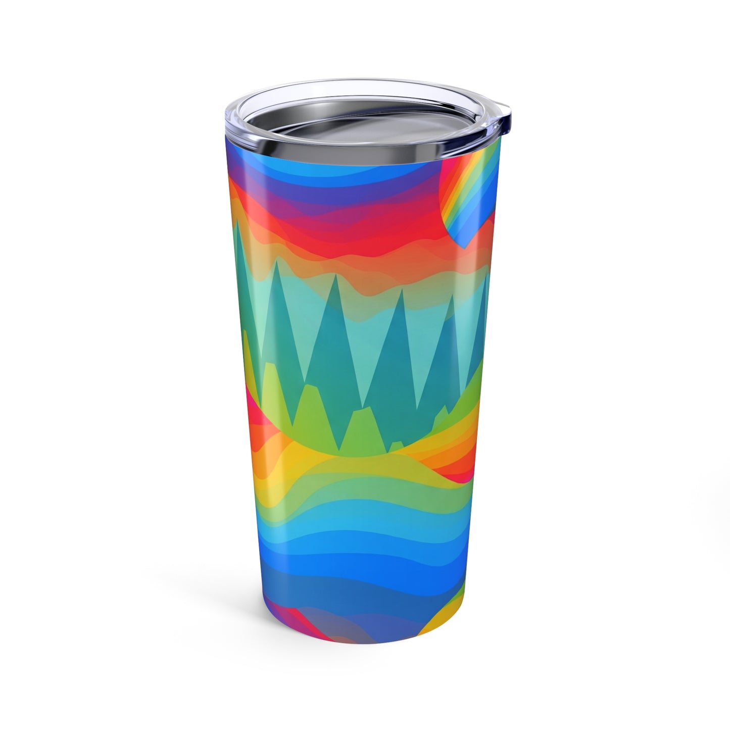 20oz Stainless Steel Printed Tumbler With Double Wall Vacuum Insulation Leak Proof Lid For Hot Or Cold Drinks