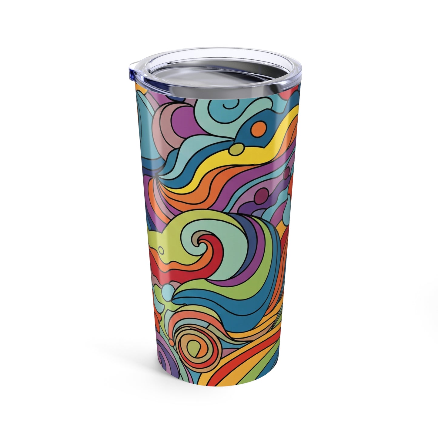 Durable 20 Ounce Steel Drink Container With Printed Artwork Double Wall Vacuum Insulation Leak Proof For Hot And