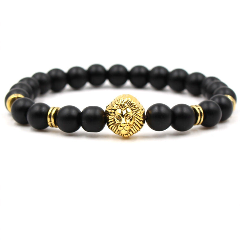 Unisex Natural Geometric Lion Bracelet For Men And Women Packaged Style Natural Type Bracelet Geometric Health