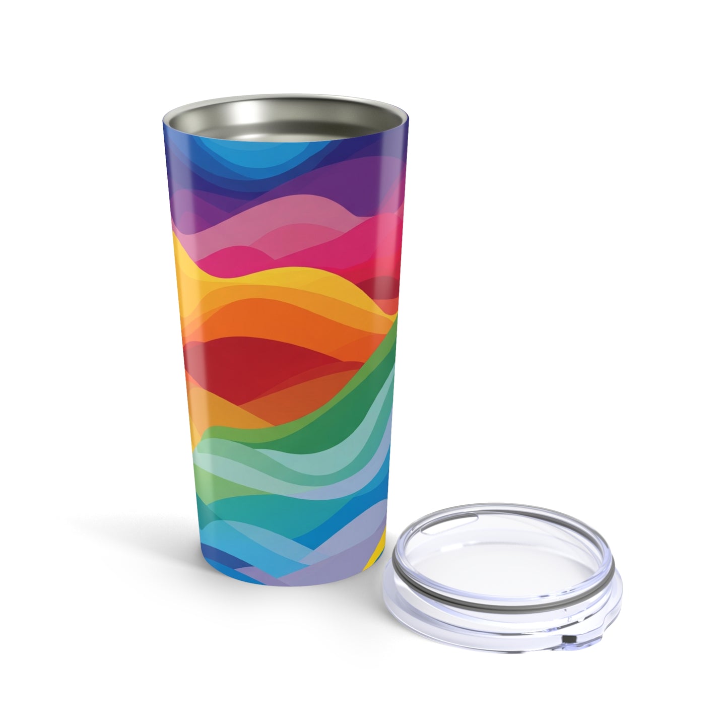 20oz Stainless Steel Travel Mug With Design Double Wall Vacuum Insulation Spill Resistant For Hot Or Cold Beverages