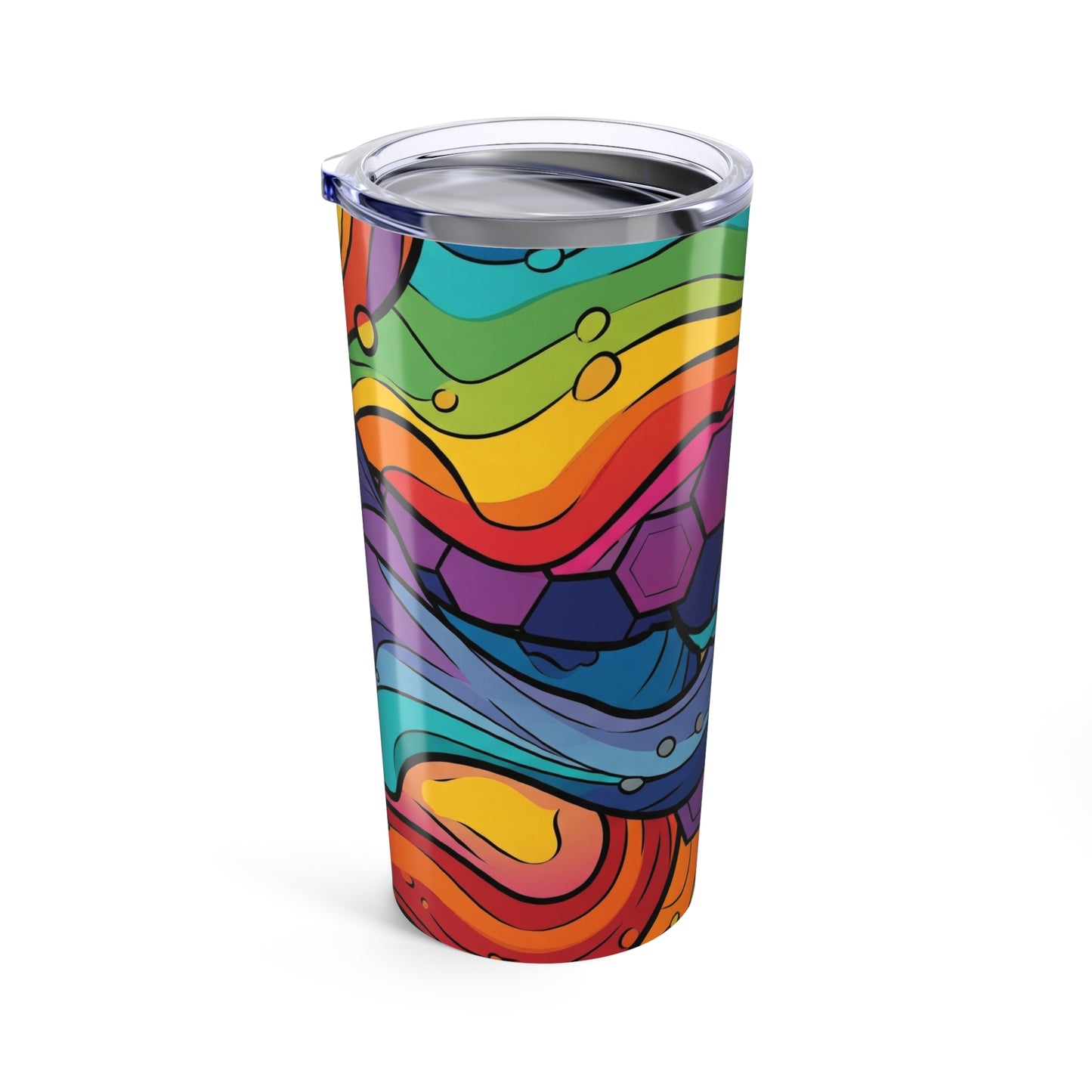 20oz Stainless Steel Travel Mug Pattern Double Wall Vacuum Insulated Spill Resistant Durable For Hot And Cold