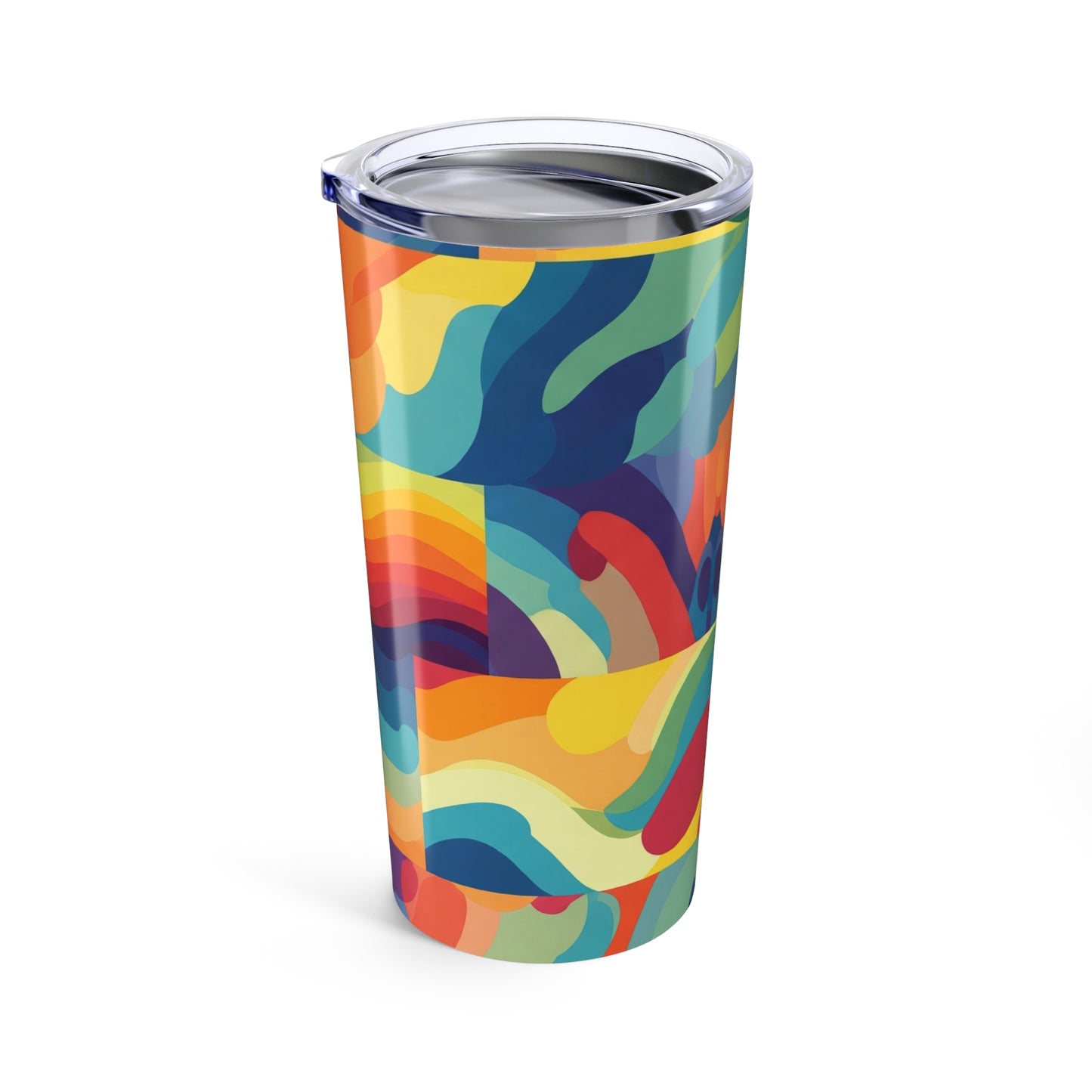 20oz Stainless Steel Tumbler With Printed Artwork Double Wall Vacuum Insulated Spill Resistant Travel Mug Hot Cold