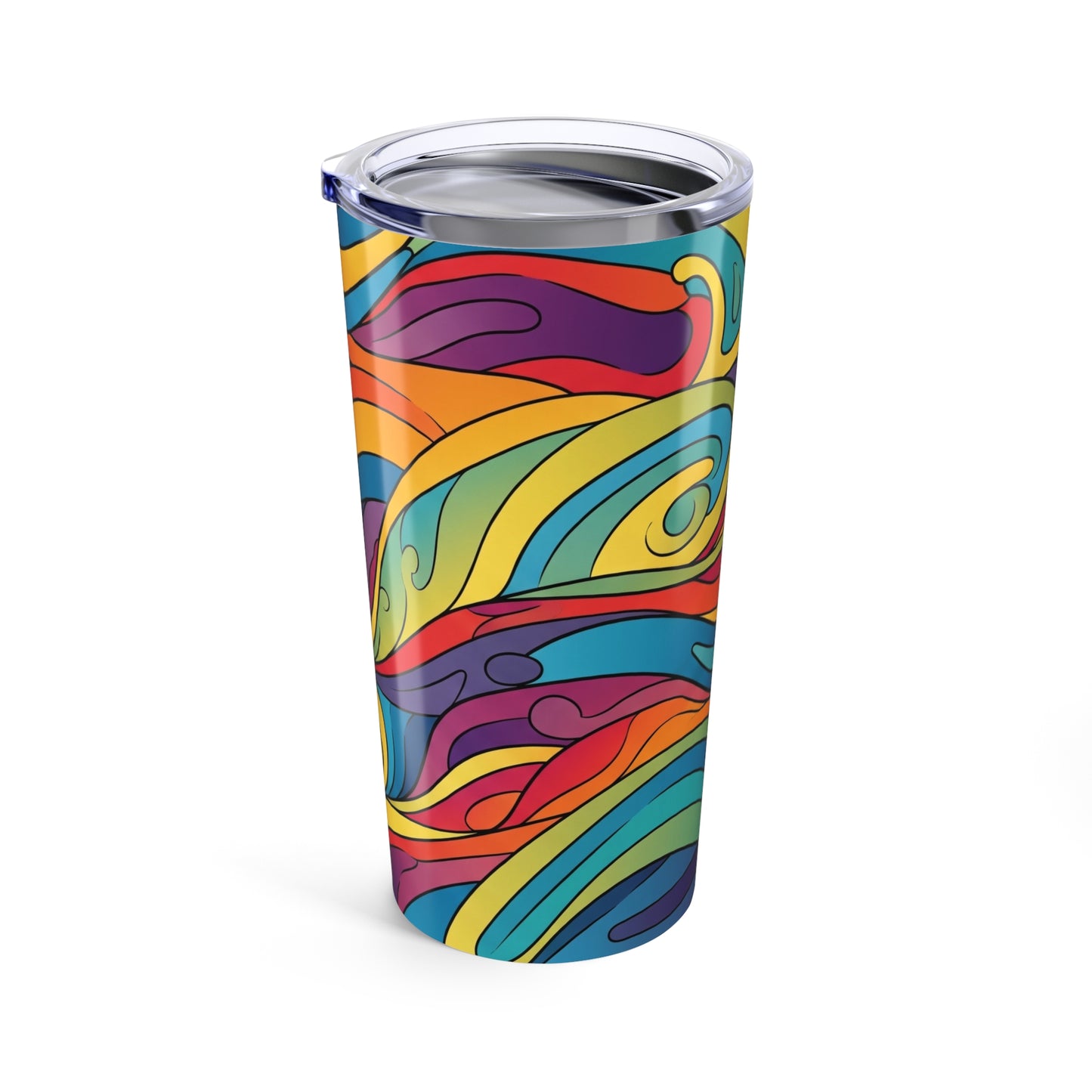 20oz Steel Tumbler With Double Wall Vacuum Insulation Leak Proof Durable Thermal Printed Coffee Cup For Travel