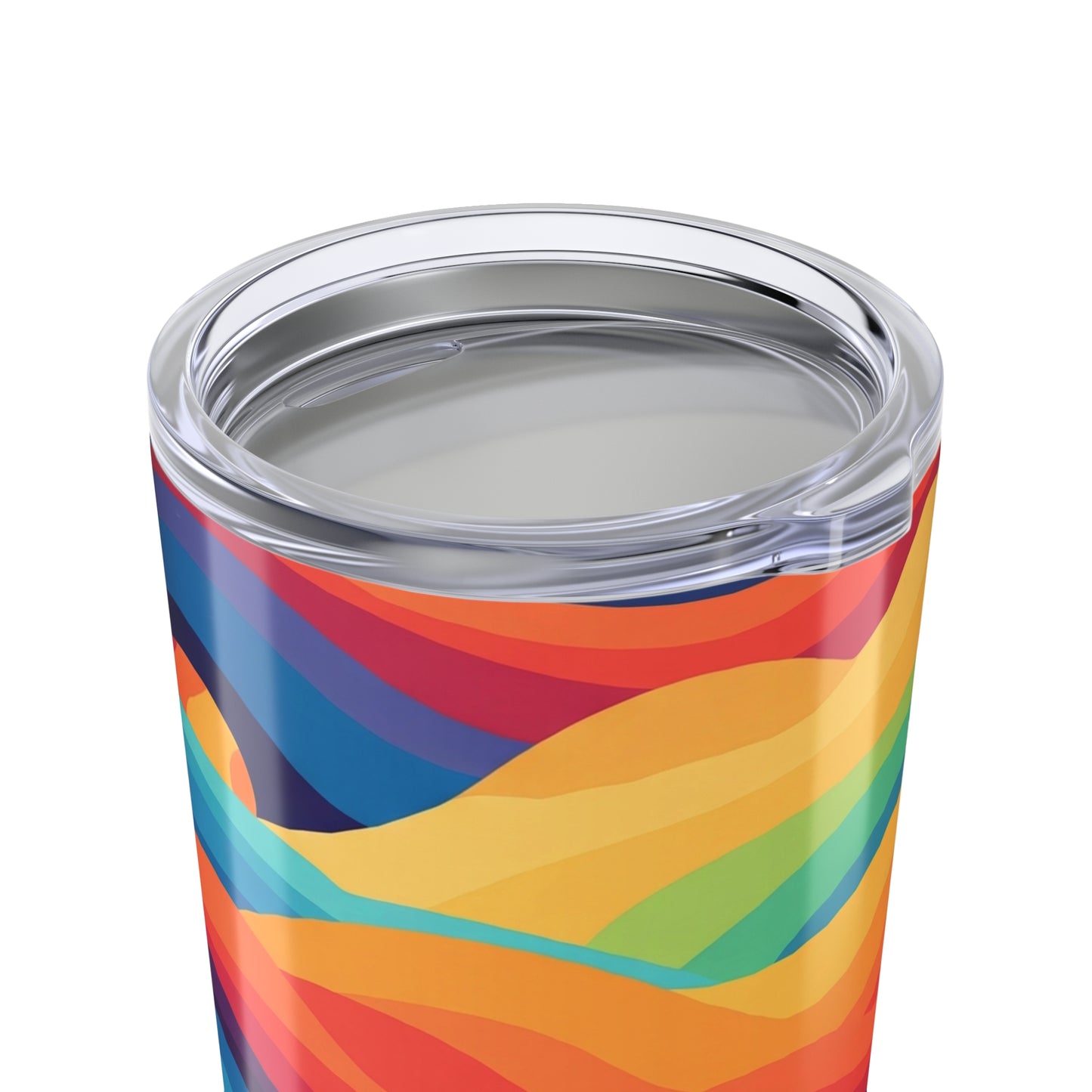 20oz Stainless Steel Tumbler With Double Wall Vacuum Insulation And Printed Design For Hot And Cold Drinks Travel