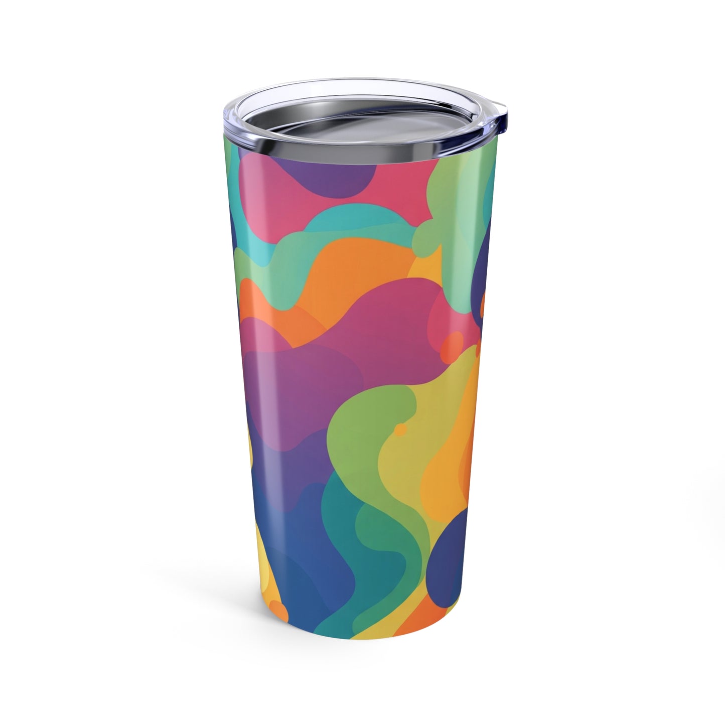 20oz Stainless Steel Tumbler With Printed Design Double Wall Vacuum Insulated Leak Proof Travel Cup Dishwasher Safe