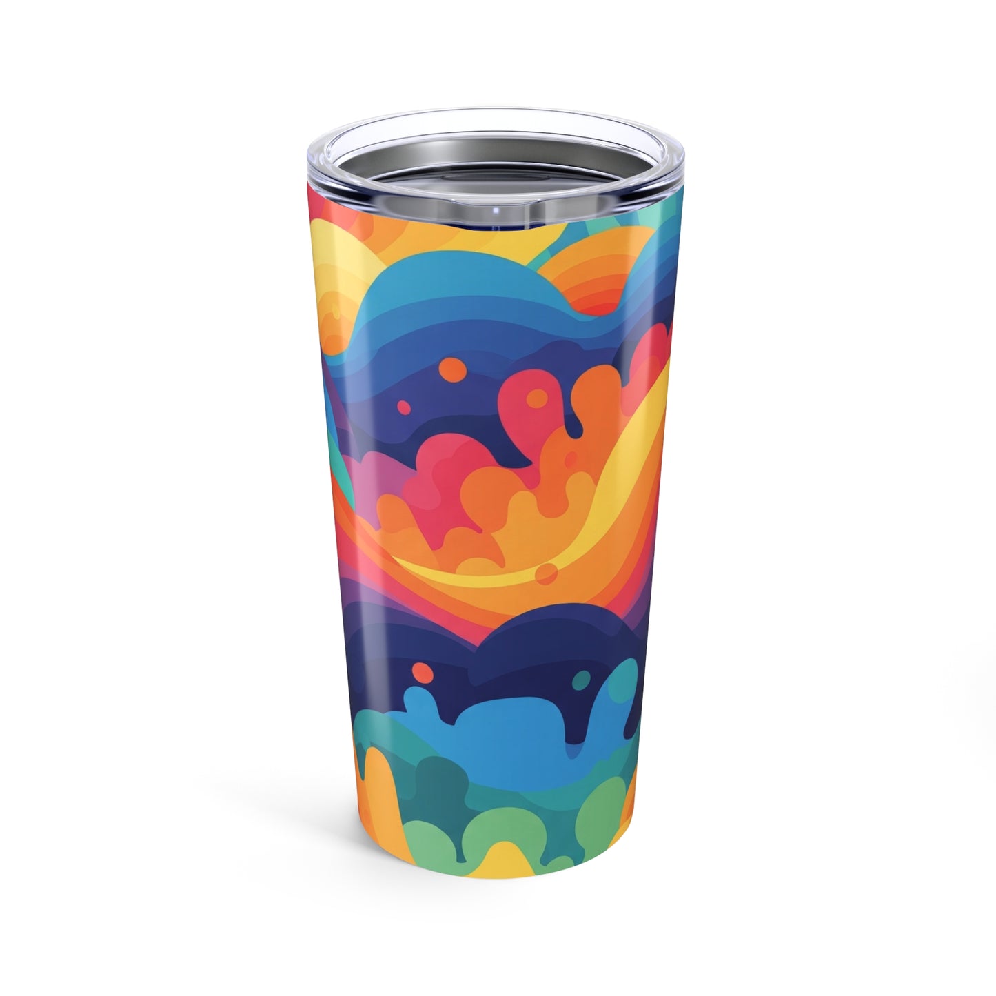 20oz Stainless Steel Tumbler With Printed Artwork Double Wall Vacuum Insulation Keeps Drinks Hot Or Cold BPA Free