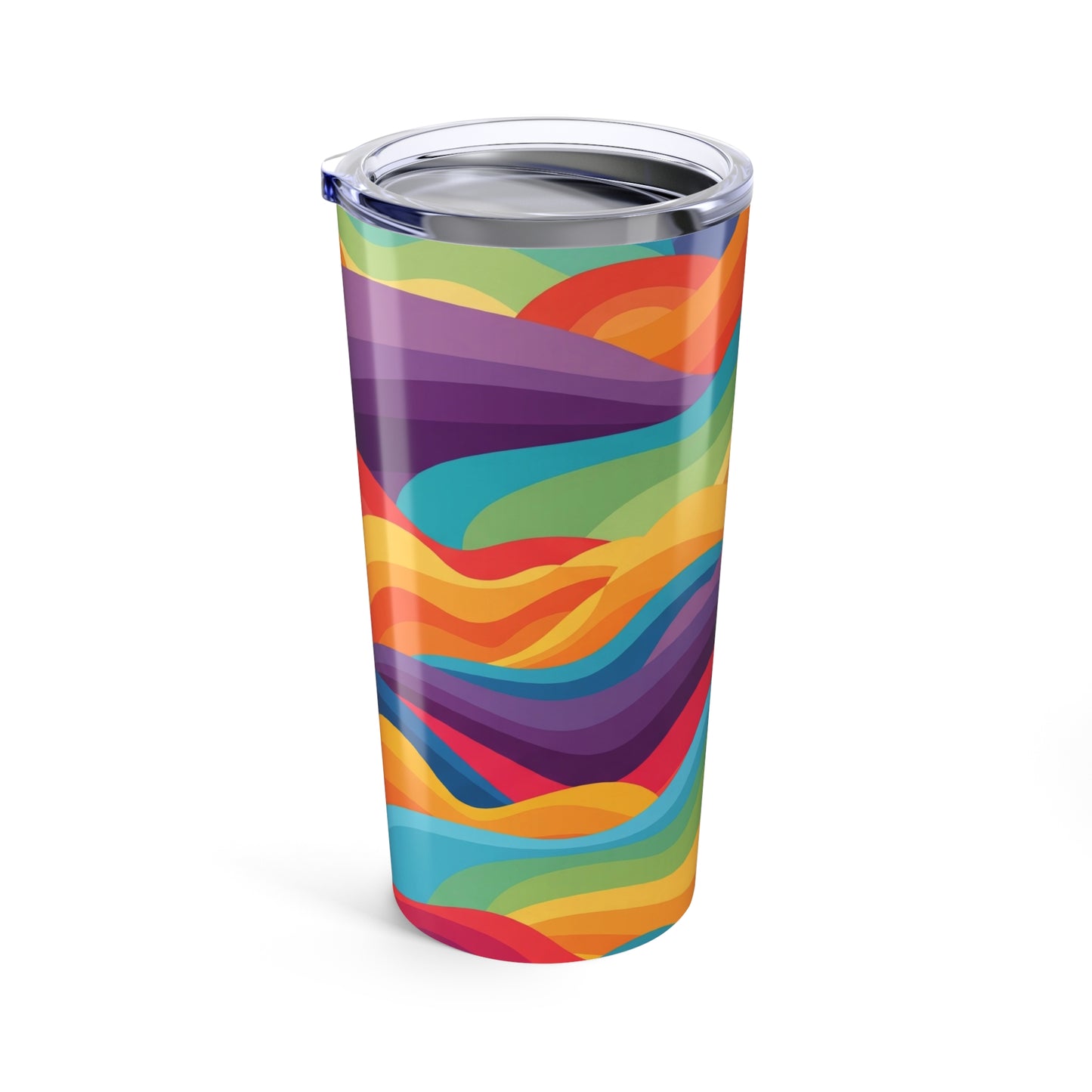 20oz Stainless Steel Printed Tumbler Double Wall Vacuum Insulation Spill Resistant Travel Mug For Hot And Cold