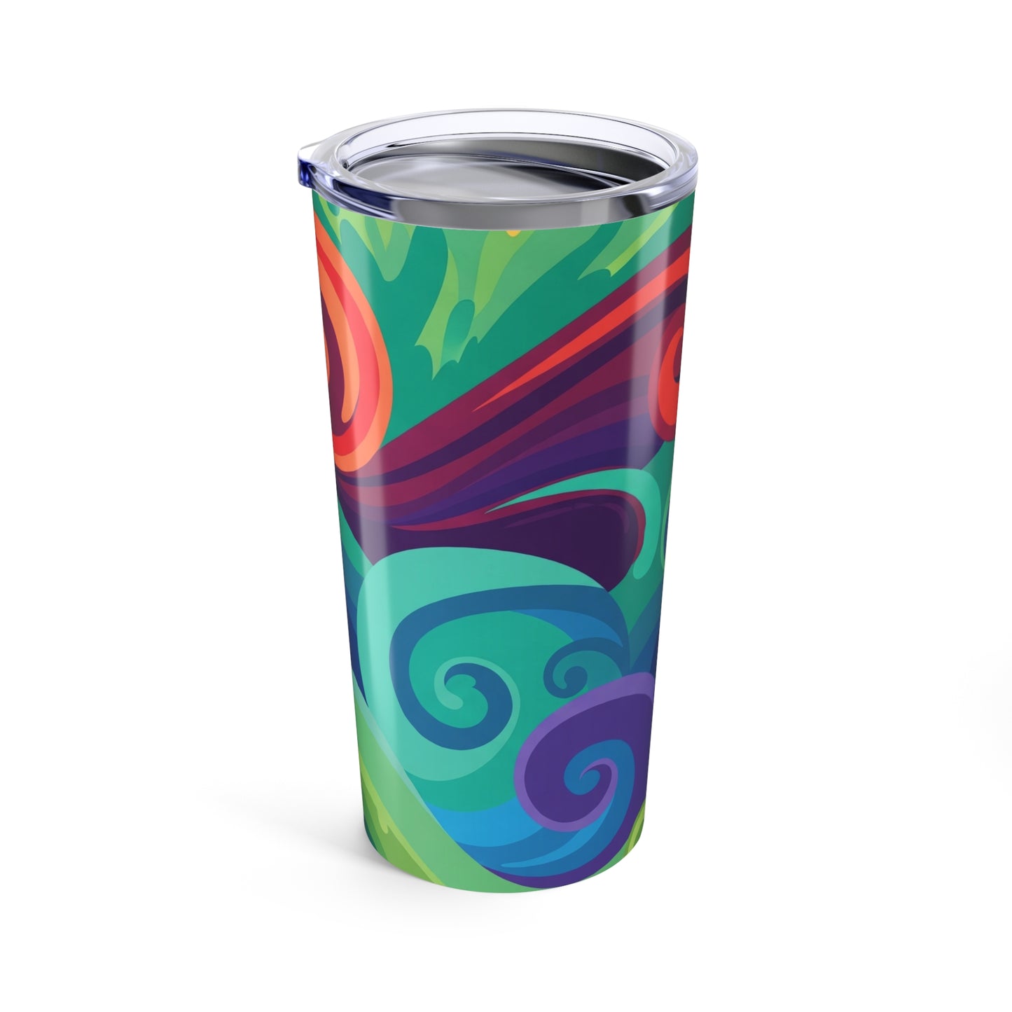 20Oz Stainless Steel Printed Tumbler Double Wall Vacuum Insulated Travel Mug Spill Resistant For Hot And Cold