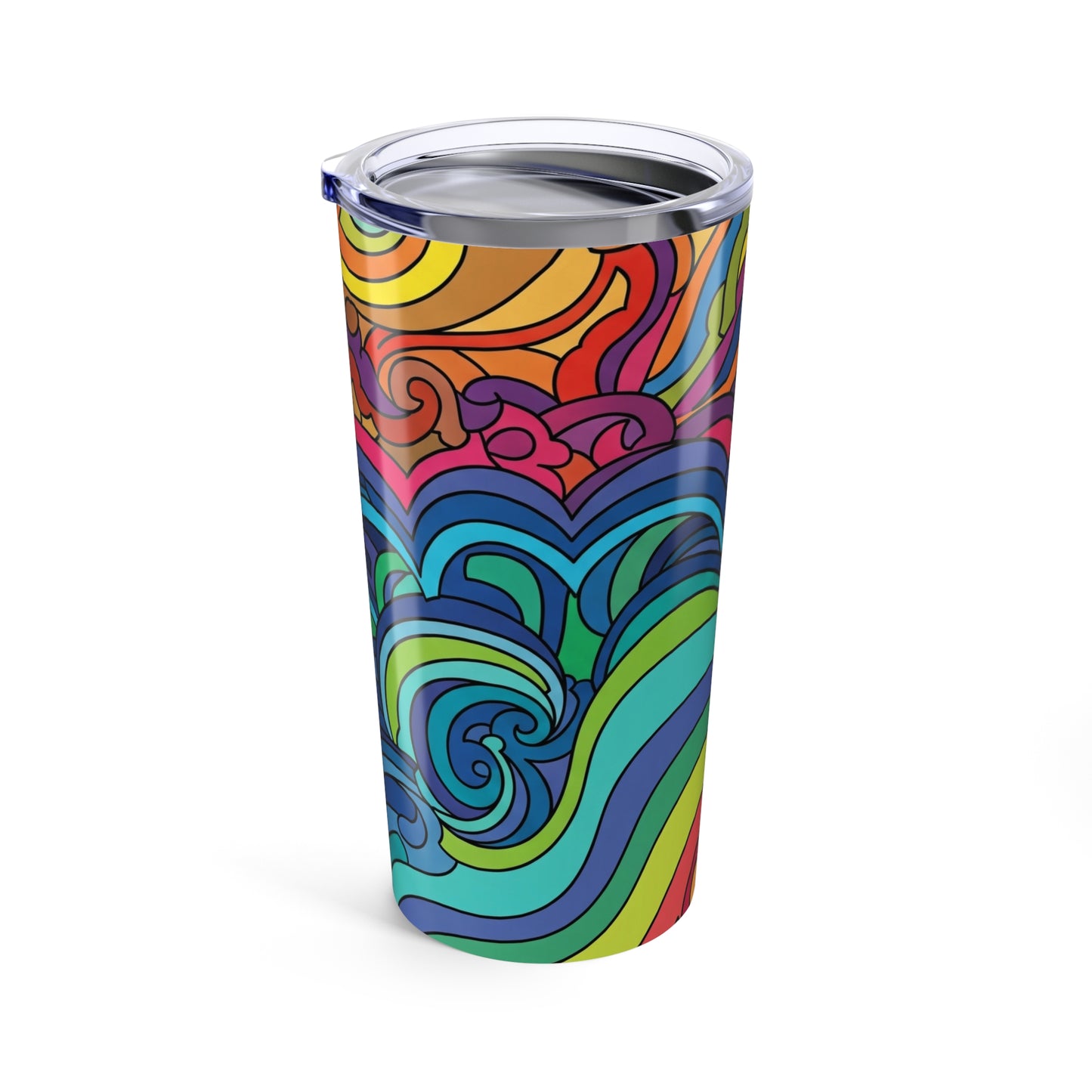 20 Oz Stainless Steel Tumbler Double Wall Vacuum Insulation Dishwasher Safe Spill Resistant Travel Mug Hot Or Cold
