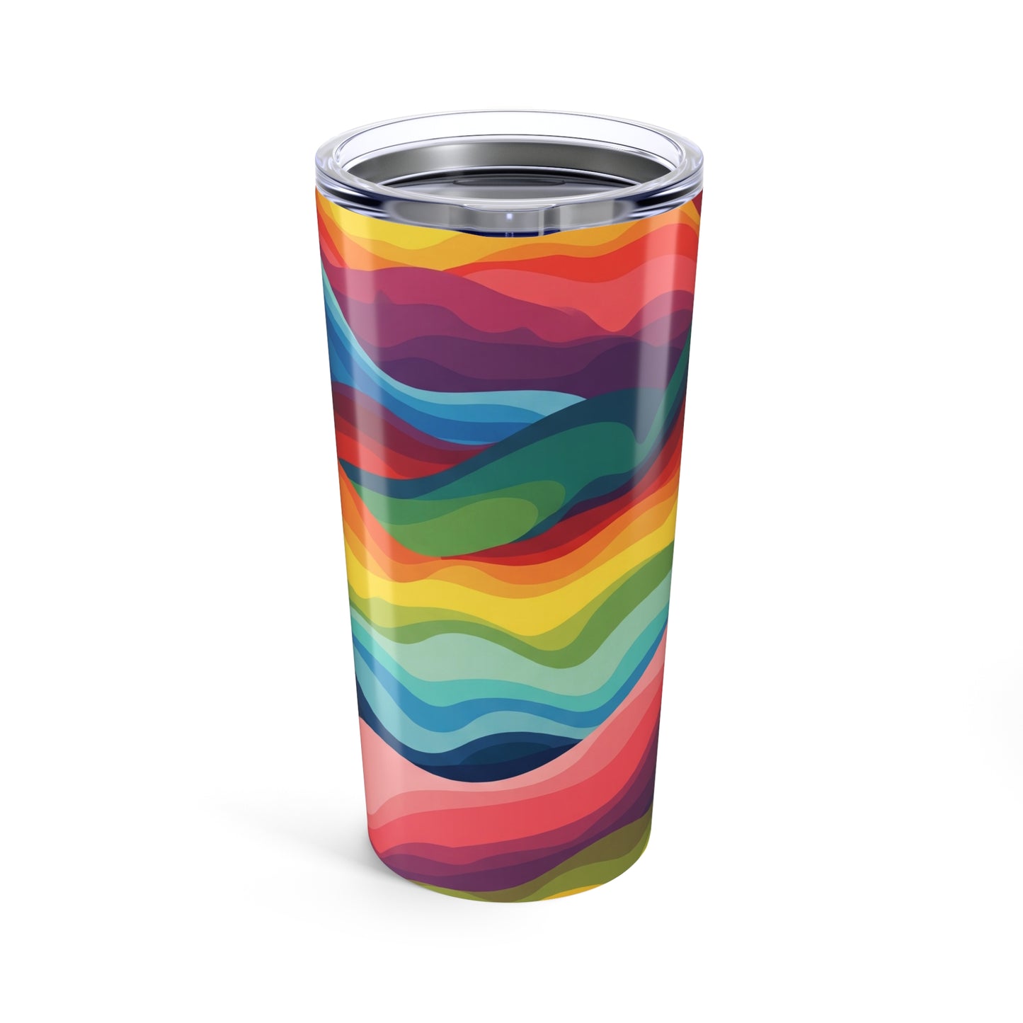 20oz Stainless Steel Tumbler With Printed Design Double Wall Vacuum Insulated Leak Proof Mug For Hot Or Cold