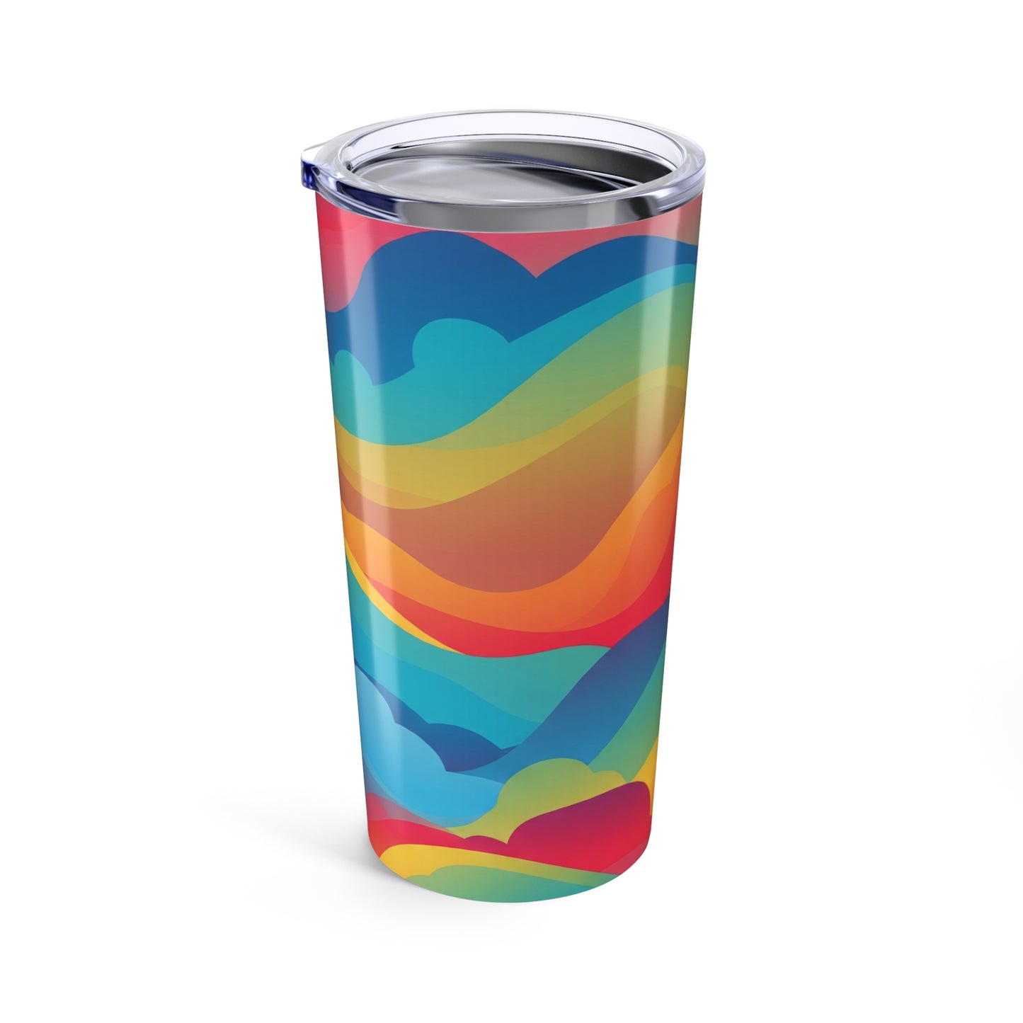 20oz Stainless Steel Tumbler With Double Wall Vacuum Insulation Spill Resistant Printed Travel Mug For Hot Cold