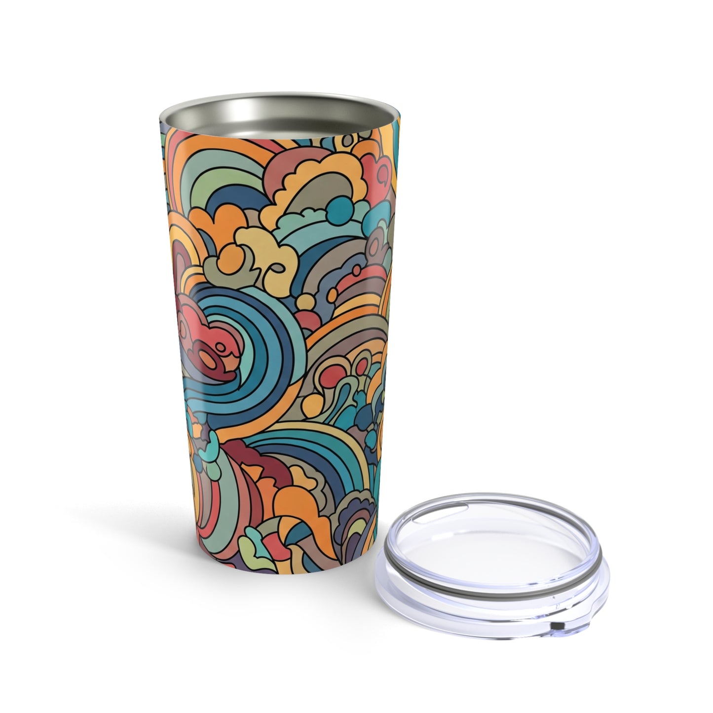 20oz Stainless Steel Tumbler With Double Wall Vacuum Insulation Spill Resistant Printed BPA Free Durable