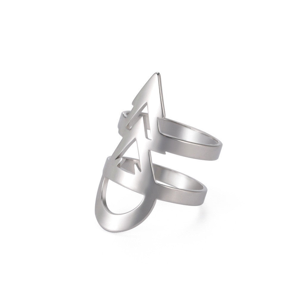 Arrow Ring Stainless Steel Unisex Jewelry Silver Rose Gold