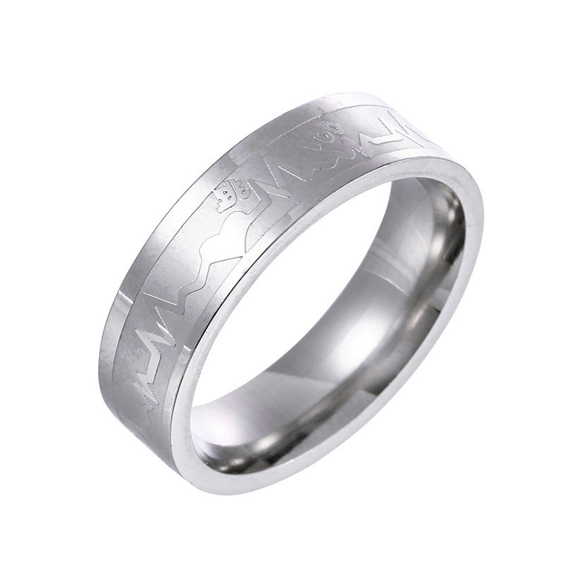 Stainless Steel Ring For Men And Women Minimalist Design Electroplated Silver Finish Band Jewelry Unisex Everyday Style