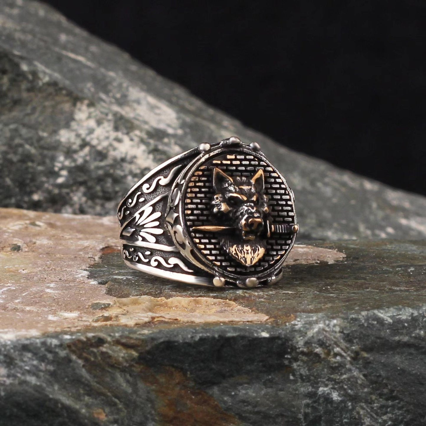 Gold Lion Head Ring Ornament In Zinc Alloy Sizes 7 8 9 10 11 12 13 A Fashion Statement For Everyday Wear Daily