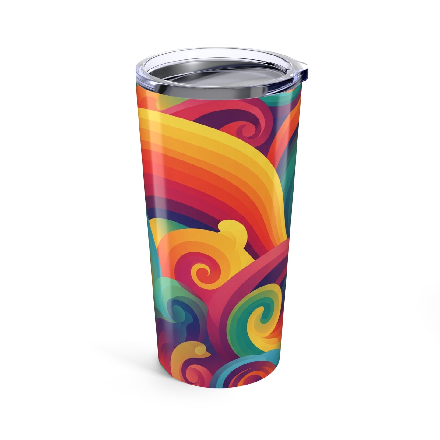 20oz Stainless Steel Tumbler With Double Wall Vacuum Insulation Leak Proof Travel Mug Featuring Printed Artistic