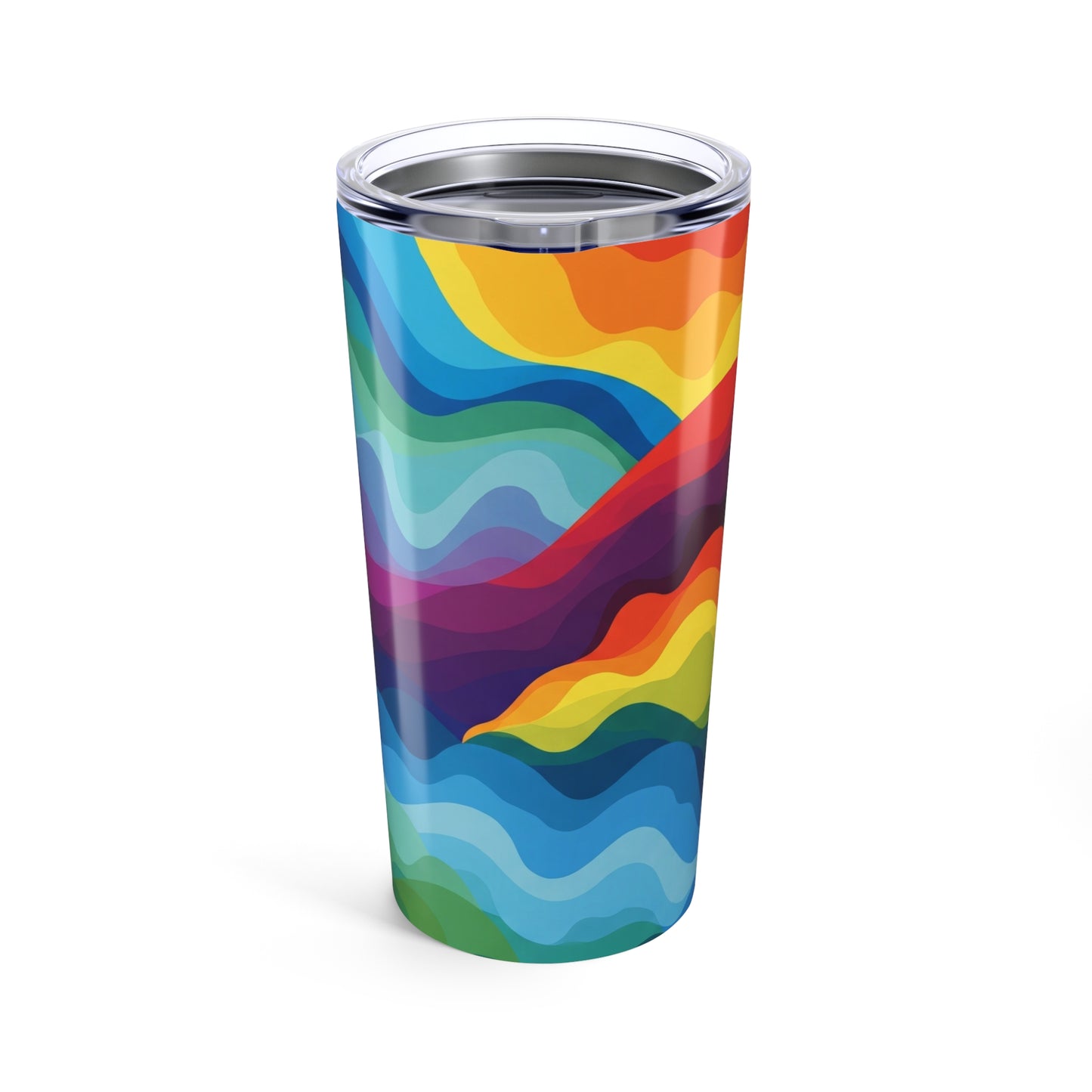 20oz Stainless Steel Tumbler With Printed Design Double Wall Vacuum Insulated Leak Proof Durable For Hot And Cold