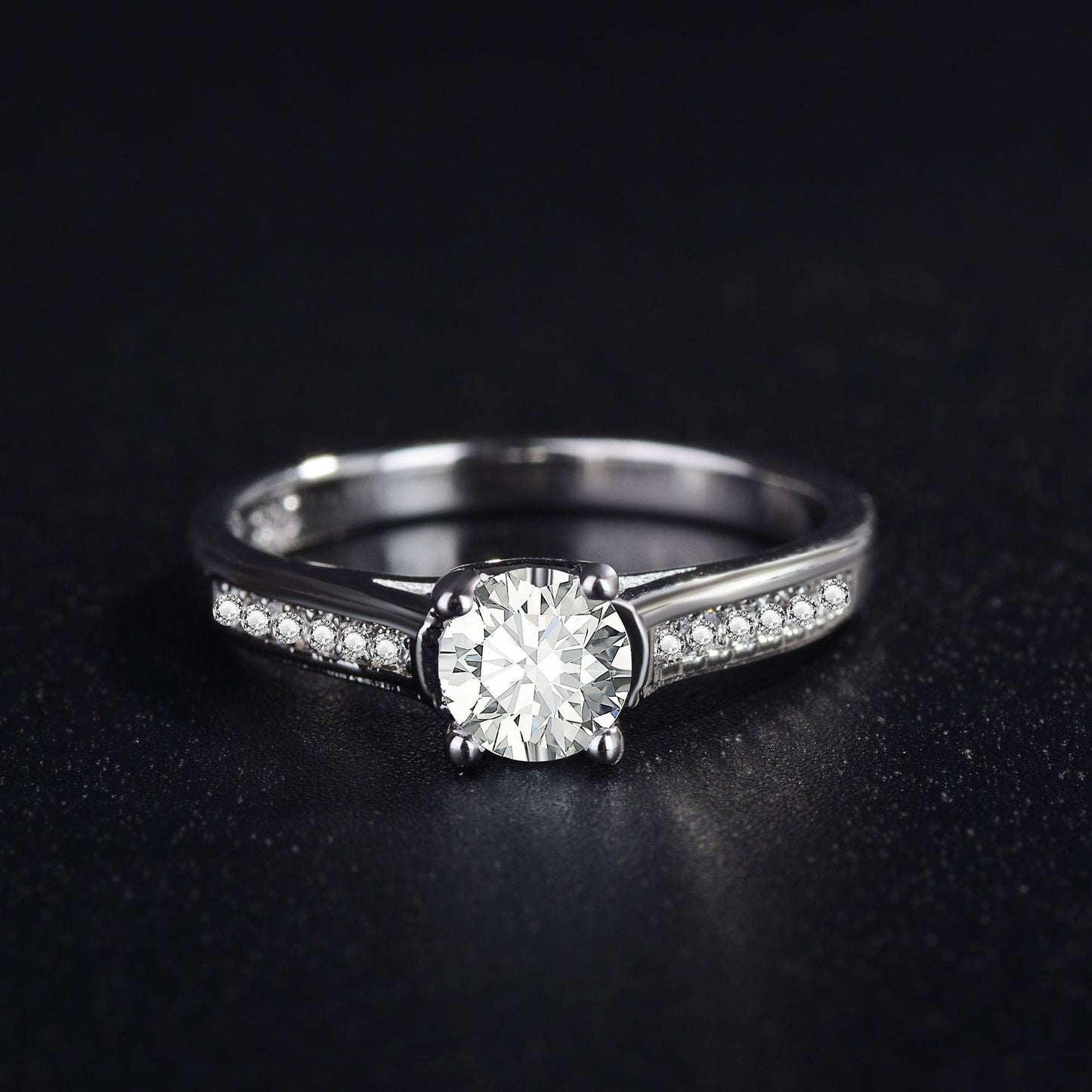 Elegant White Gold Ring 3mm Polished Metal Band Comfort Fit for Daily Wear and Special Occasions Timeless Design