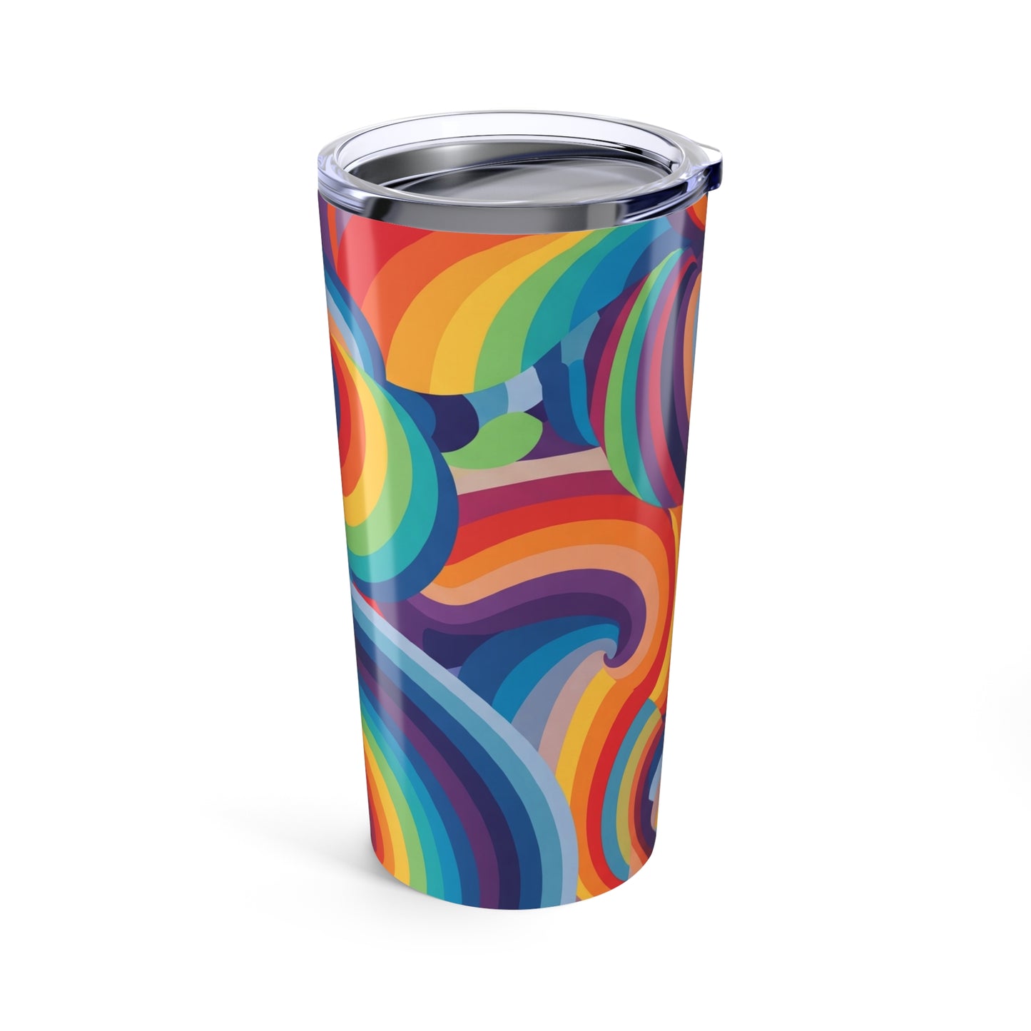Twenty Ounce Stainless Steel Tumbler With Double Wall Vacuum Insulation Leak Proof Lid Keeps Drinks Hot Or Cold