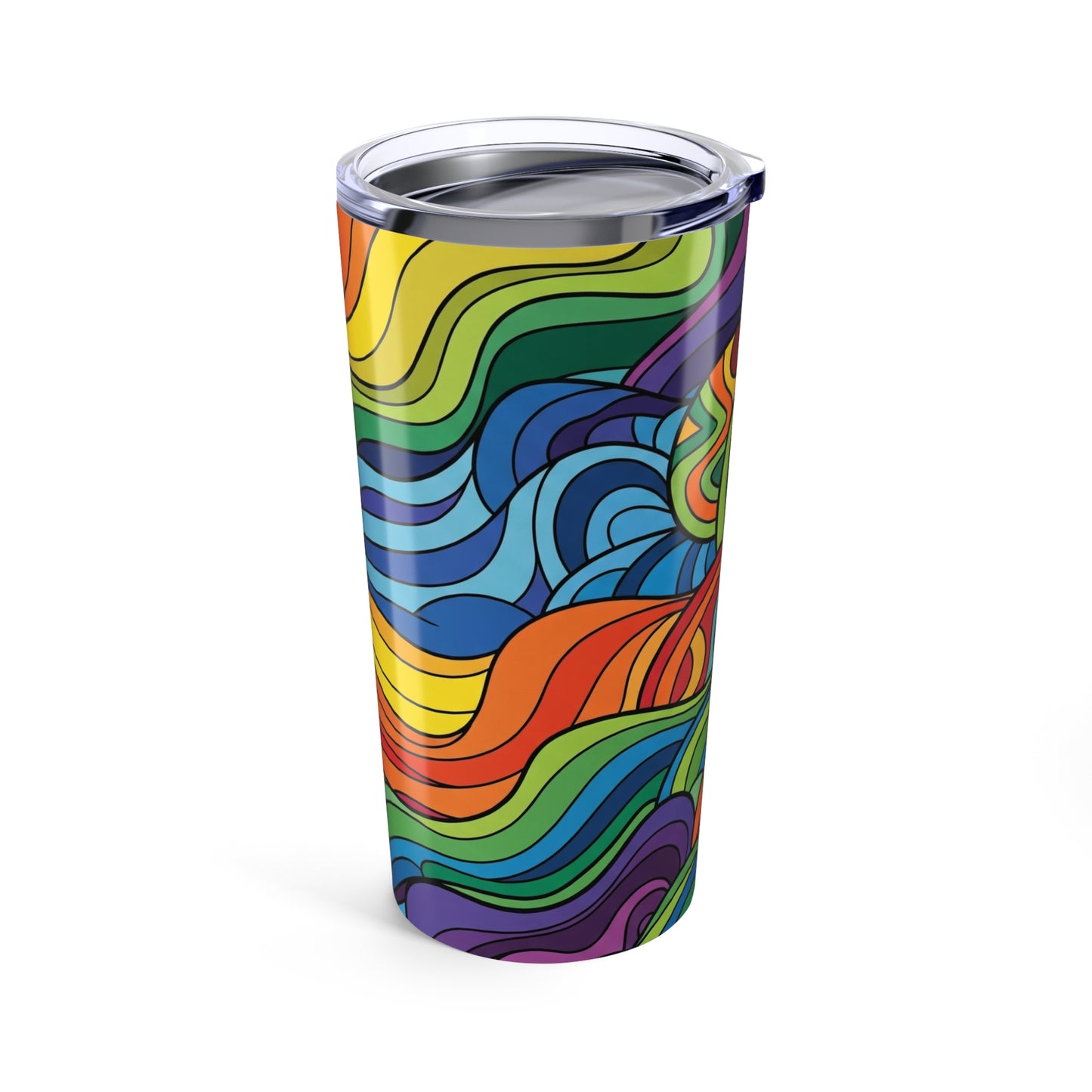 20 Oz Stainless Steel Tumbler With Double Wall Vacuum Insulation Spill Resistant Lid Printed Beverage Dishwasher