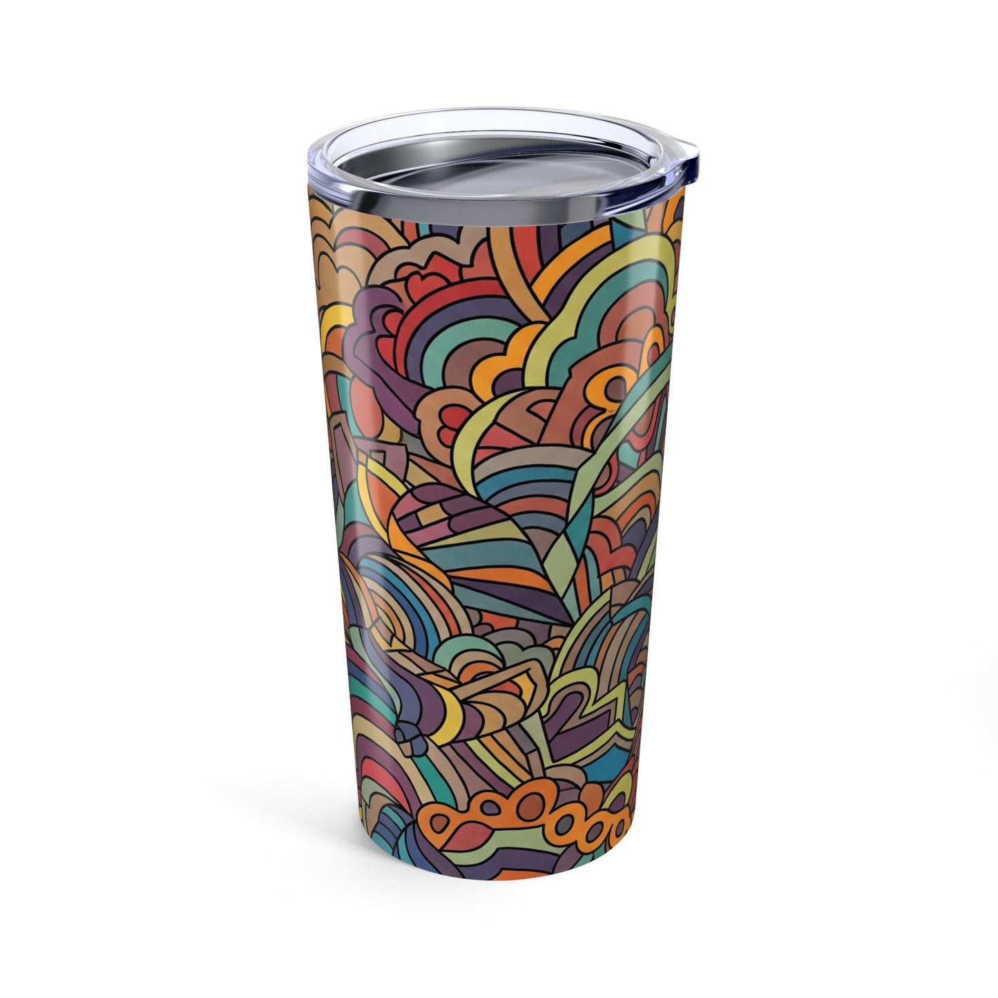 20oz Stainless Steel Tumbler With Unique Printed Art Double Wall Vacuum Insulated Spill Resistant BPA Free Hot Cold