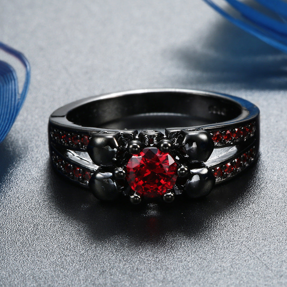 Unisex Gold Plated Brass Ring With Zircon Inlaid Copper Base Metal Jewelry For Men And Women Fashion Accessory