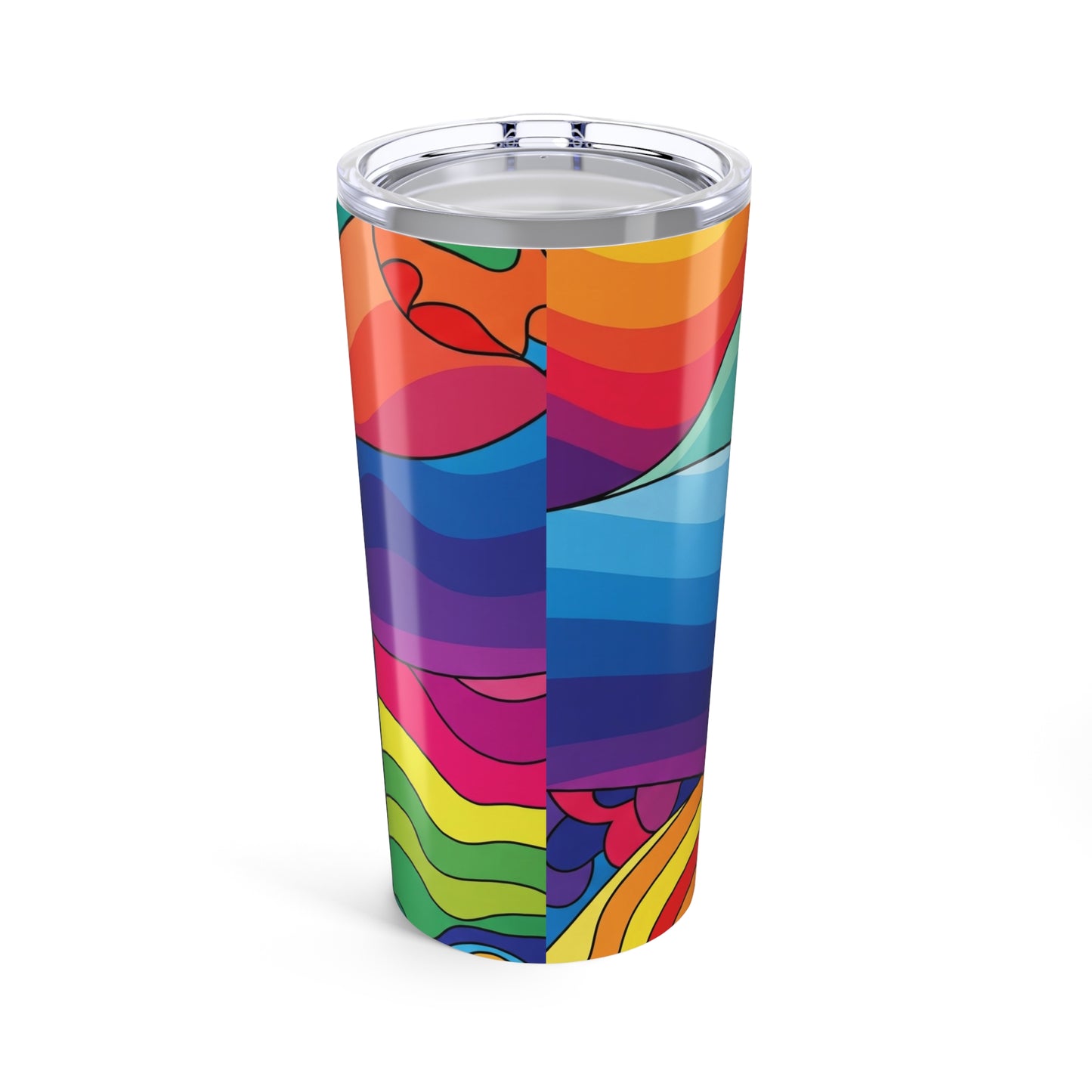 20Oz Stainless Steel Tumbler With Double Wall Vacuum Insulation Spill Resistant Thermal Print For Hot And Cold