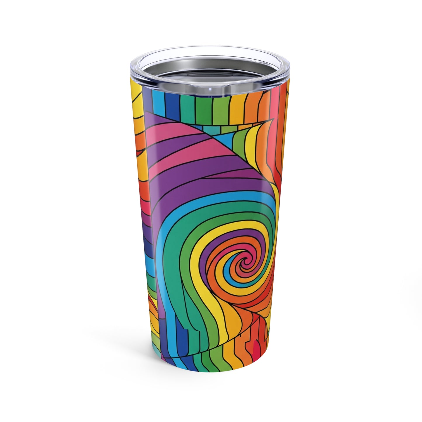 20oz Stainless Steel Insulated Tumbler With Double Wall Vacuum Seal Printed Graphic For Hot And Cold Beverages