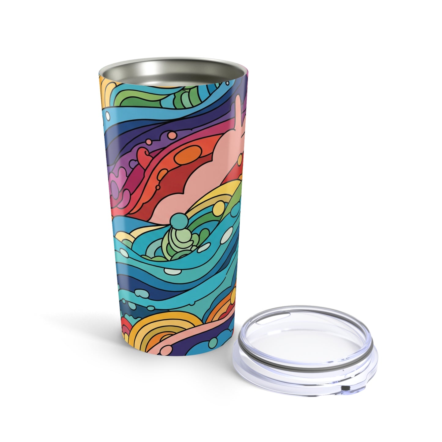 20 Oz Stainless Steel Tumbler With Double Wall Vacuum Insulation Leak Proof Construction For Hot Or Cold Drinks