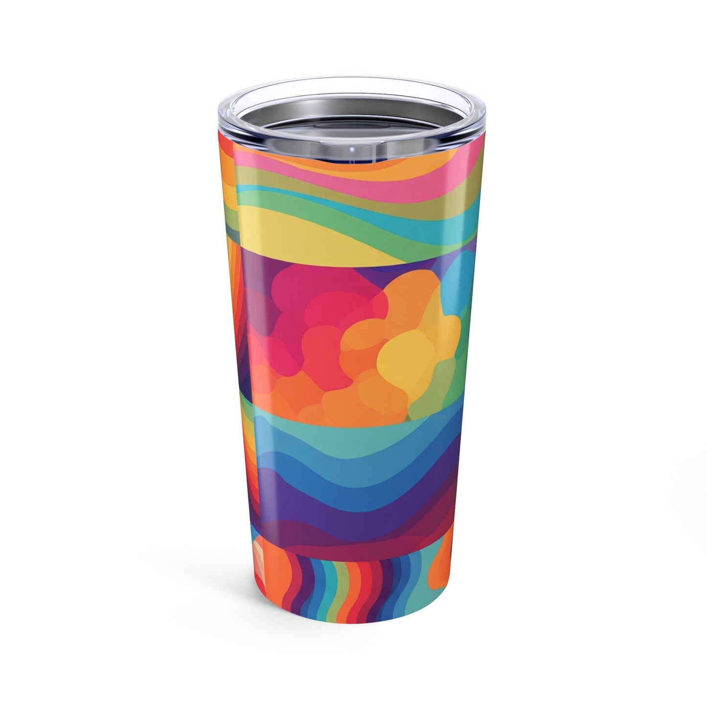 20oz Stainless Steel Printed Tumbler With Double Wall Insulation Spill Resistant BPA Free Coffee Cup For Everyday