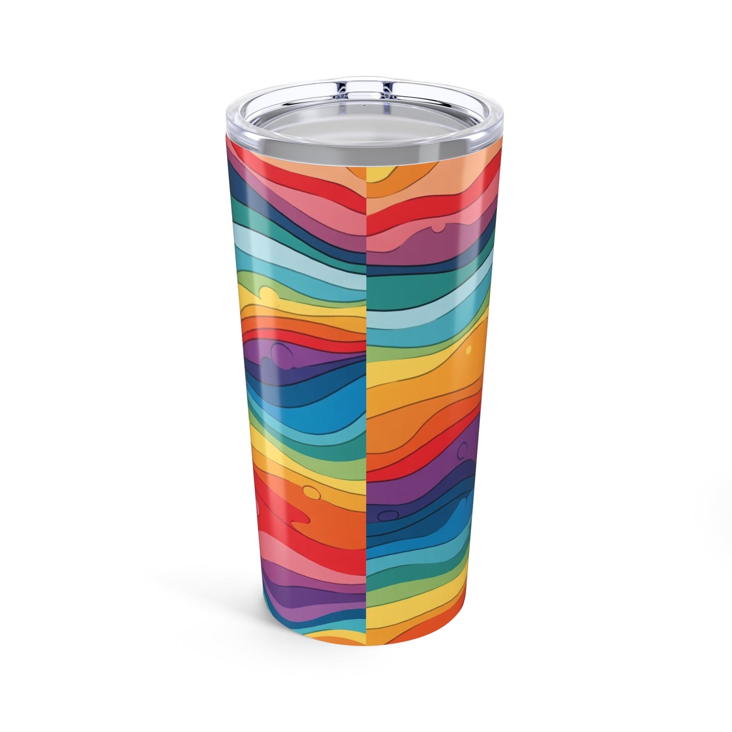 20 Oz Stainless Steel Printed Tumbler With Double Wall Vacuum Insulation Leak Proof Thermal Travel Mug For Hot Or