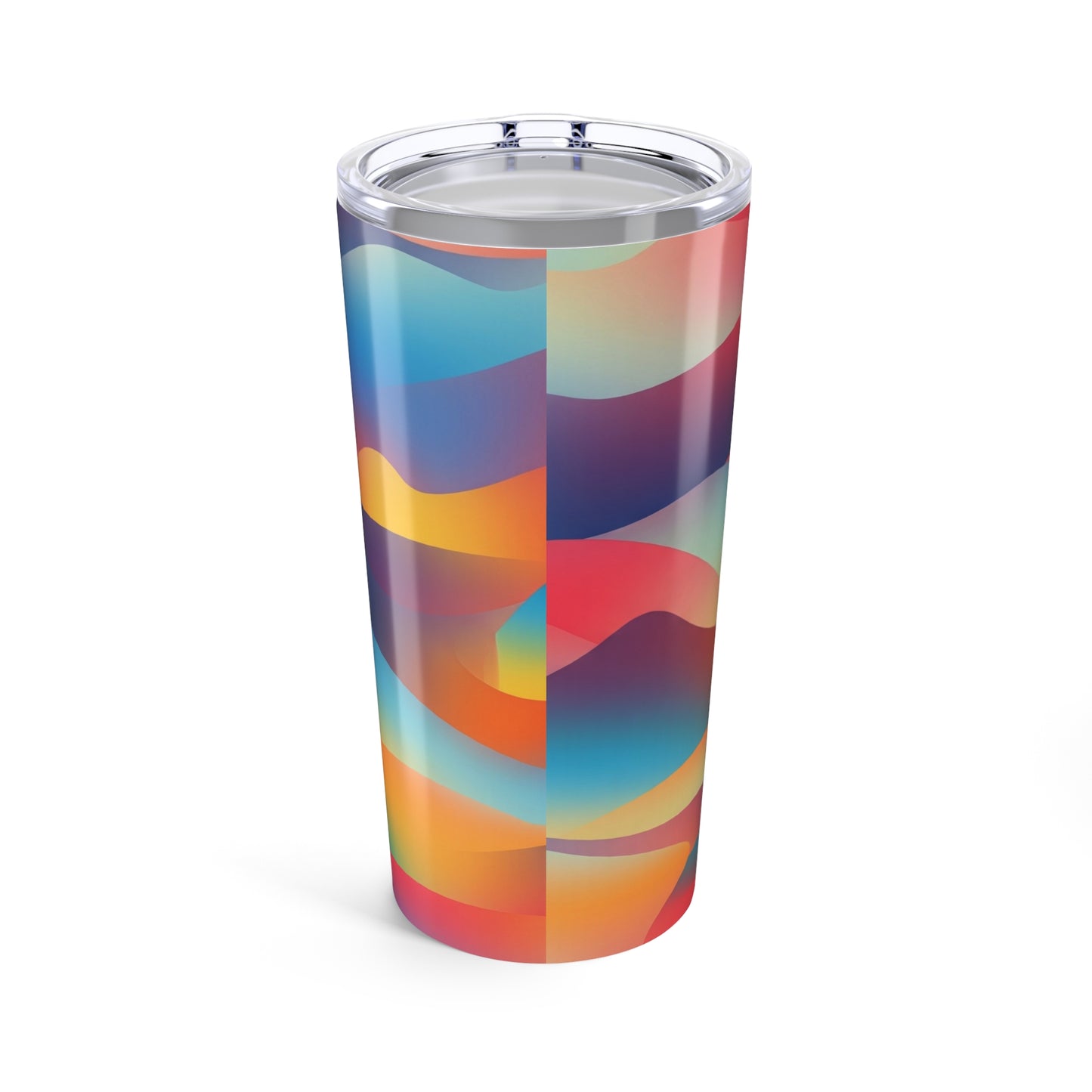Insulated 20 Oz Steel Travel Mug With Double Wall Vacuum And Printed Spill Resistant Lid For Hot Or Cold Beverages