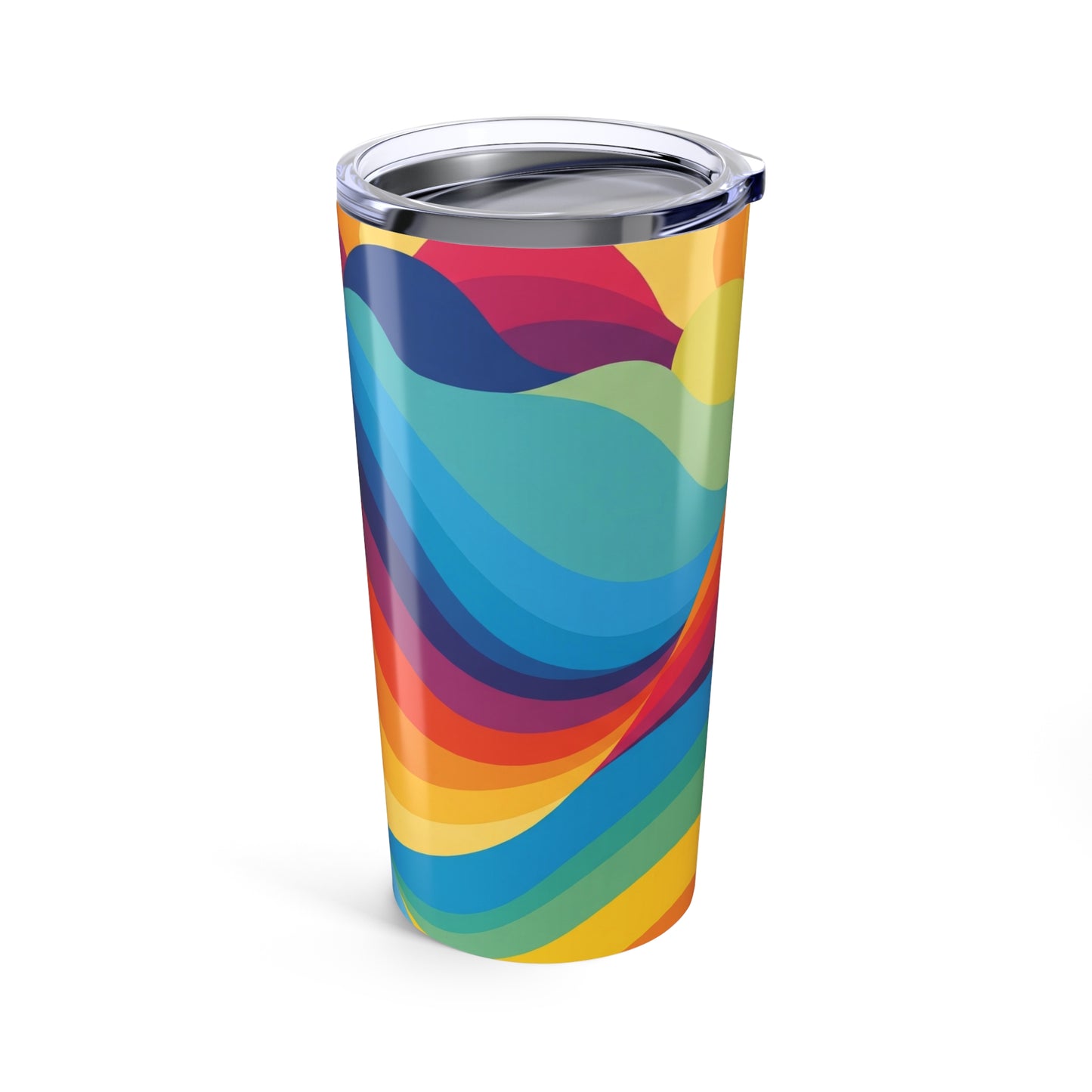 20 Oz Stainless Steel Travel Mug With Printed Design Double Wall Vacuum Insulated Leak Proof Coffee Cup For