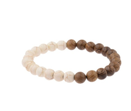 Round Wooden Beaded Bracelet Wood Bead Bracelet Gift For Anniversary Celebration Trade Fair Tourism For Daily Wear