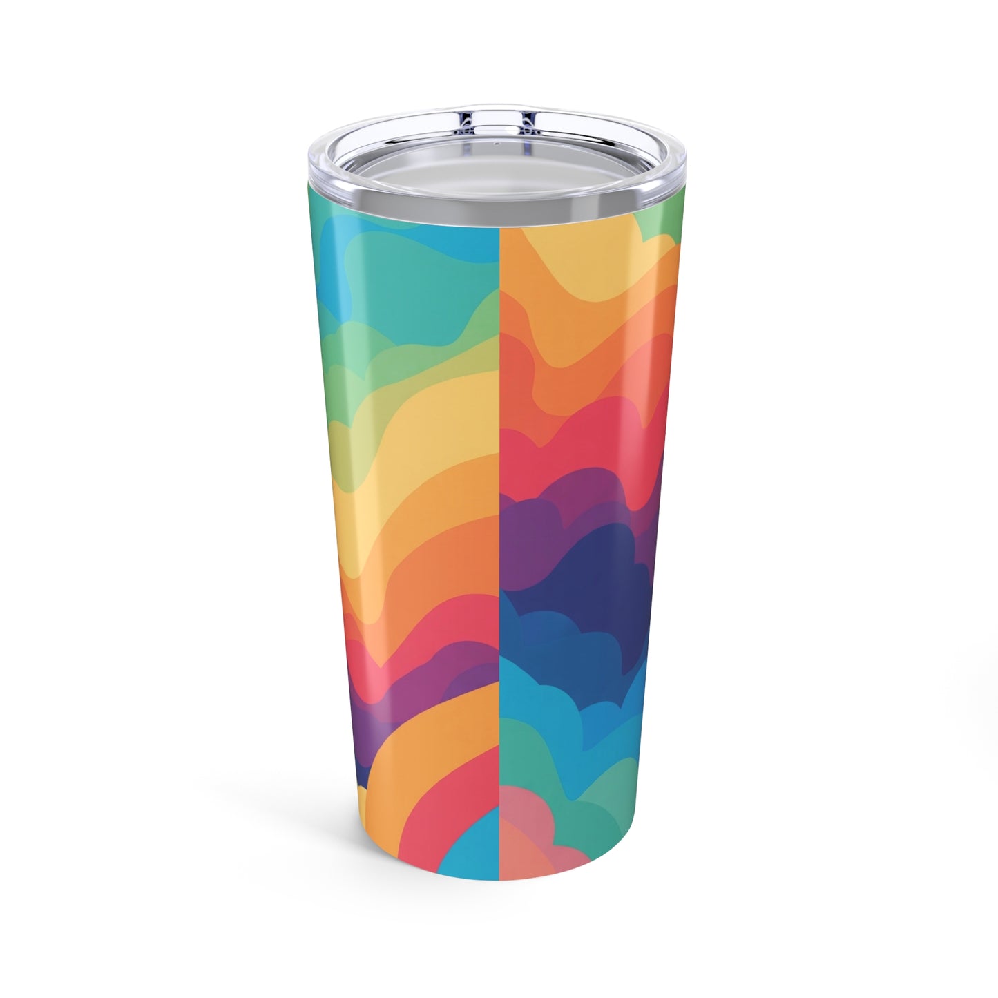 20oz Stainless Steel Tumbler With Printed Design Vacuum Insulated Double Wall Spill Resistant BPA Free Travel Mug