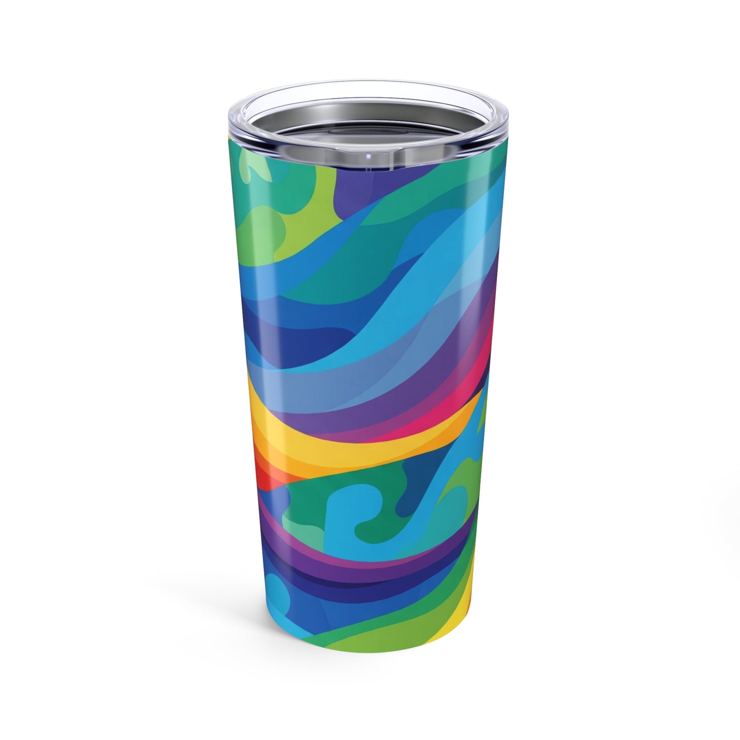 20oz Stainless Steel Travel Mug With Vibrant Printed Design Double Wall Vacuum Insulation Spill Proof Dishwasher