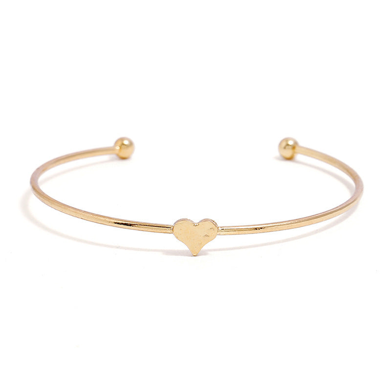 Womens Copper Bracelet Set of 4 Star Diamond Inlaid Star Design Jewelry in KC Gold White K Plated Elegant Set