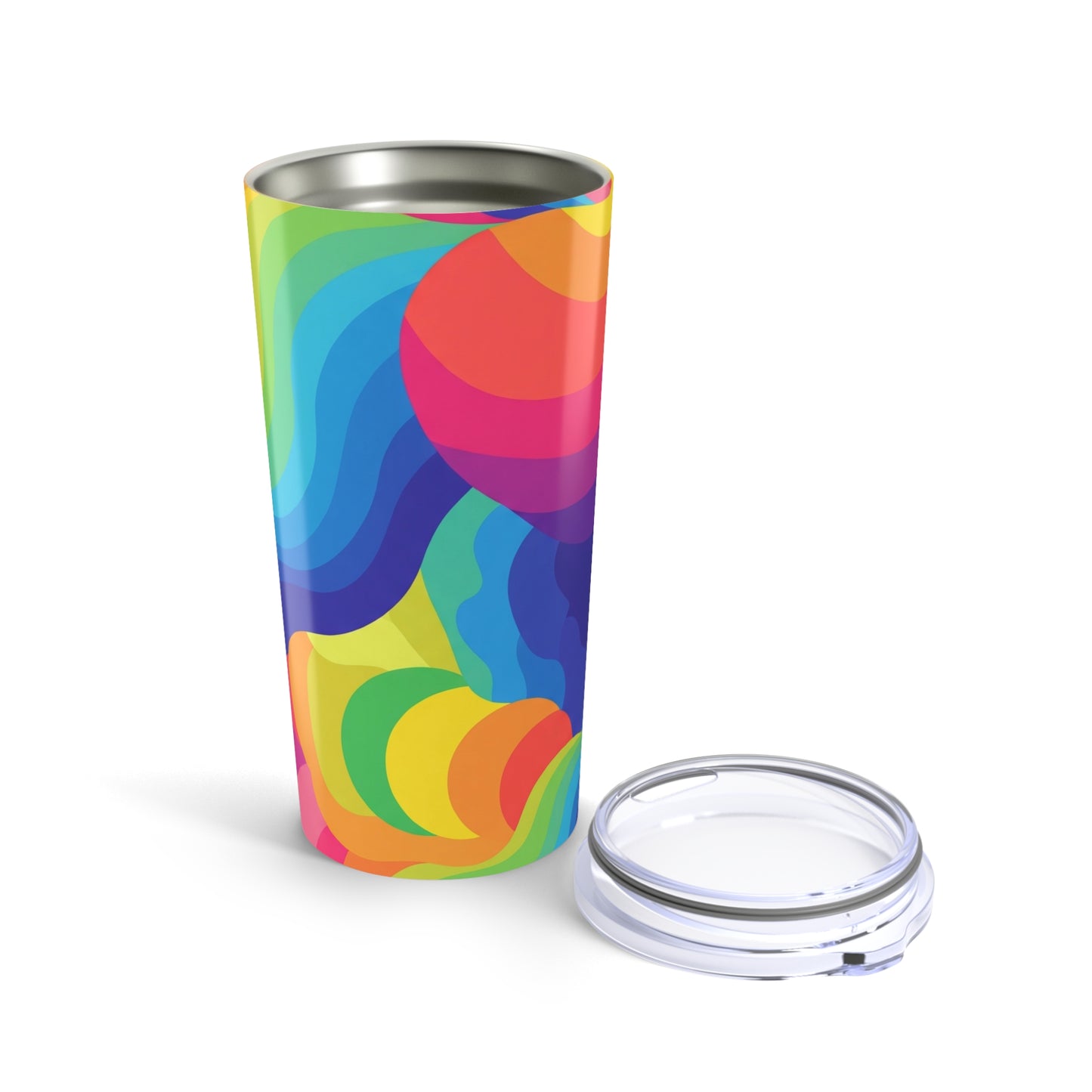 20oz Stainless Steel Printed Tumbler With Double Wall Vacuum Insulation Spill Resistant Travel Mug Dishwasher Safe