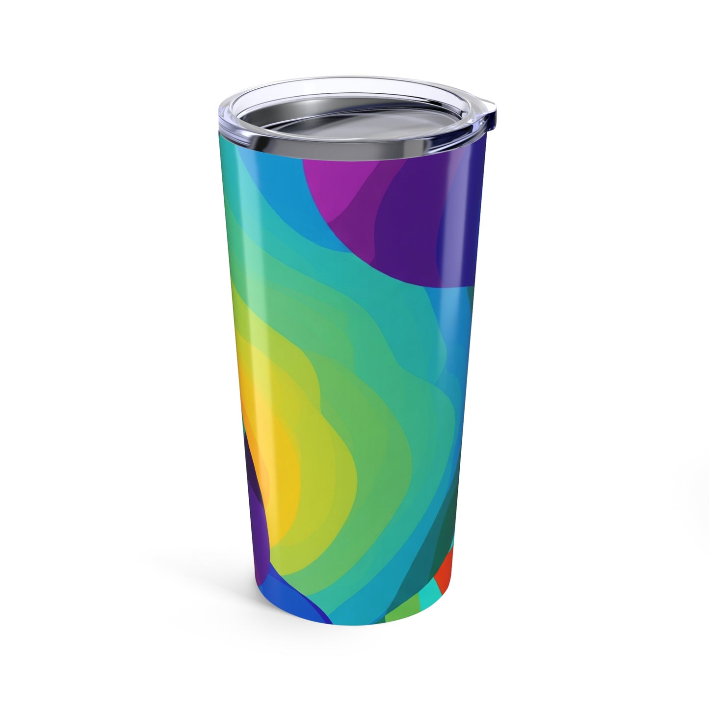 20 Ounce Stainless Steel Tumbler With Double Wall Vacuum Insulation And Printed Pattern For Hot Or Cold Drinks